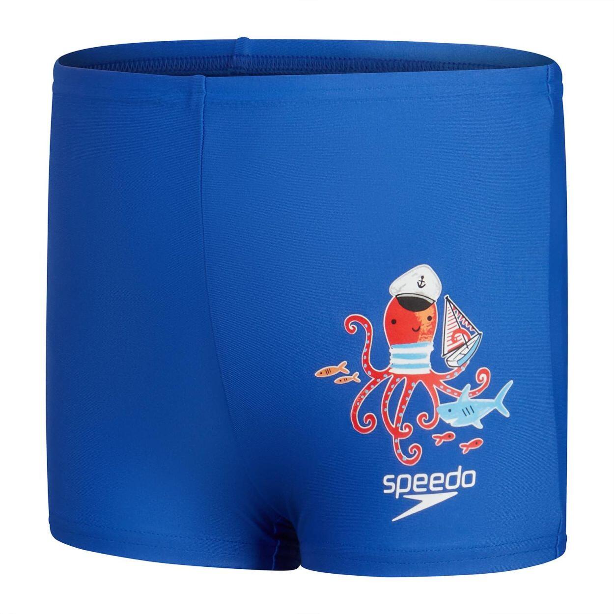 Speedo Boys Placement Aquashort - Kobalt / Biel - Rozmiar 2 Lata