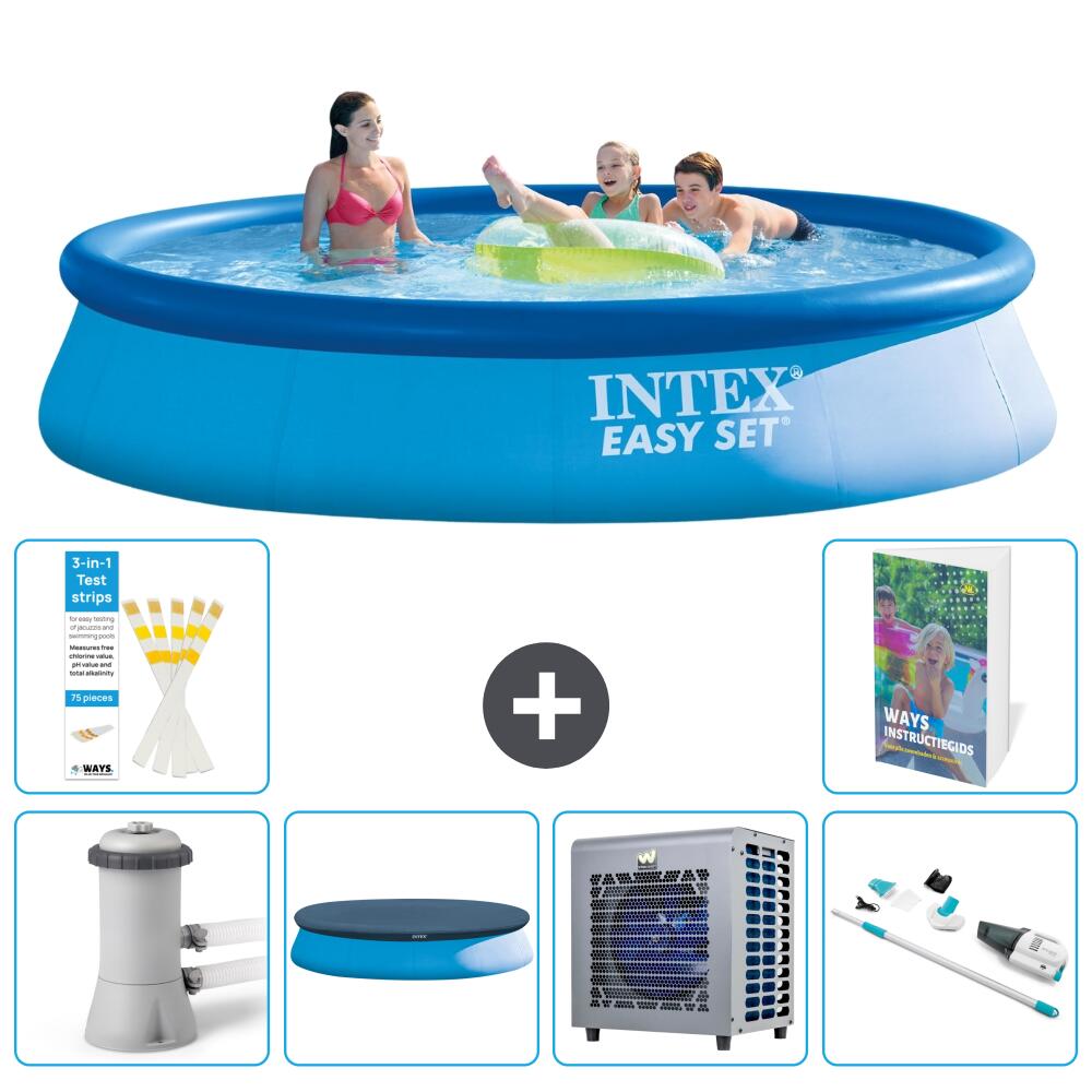 INTEX Basen Easy Set Okrągły - 396x84 cm - 7-częściowy S199