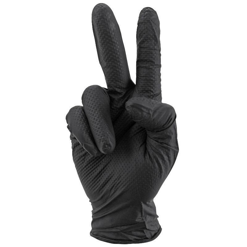 Rękawice warsztatowe z nitrilu o diamentowej teksturze typu łuski rybie odpor