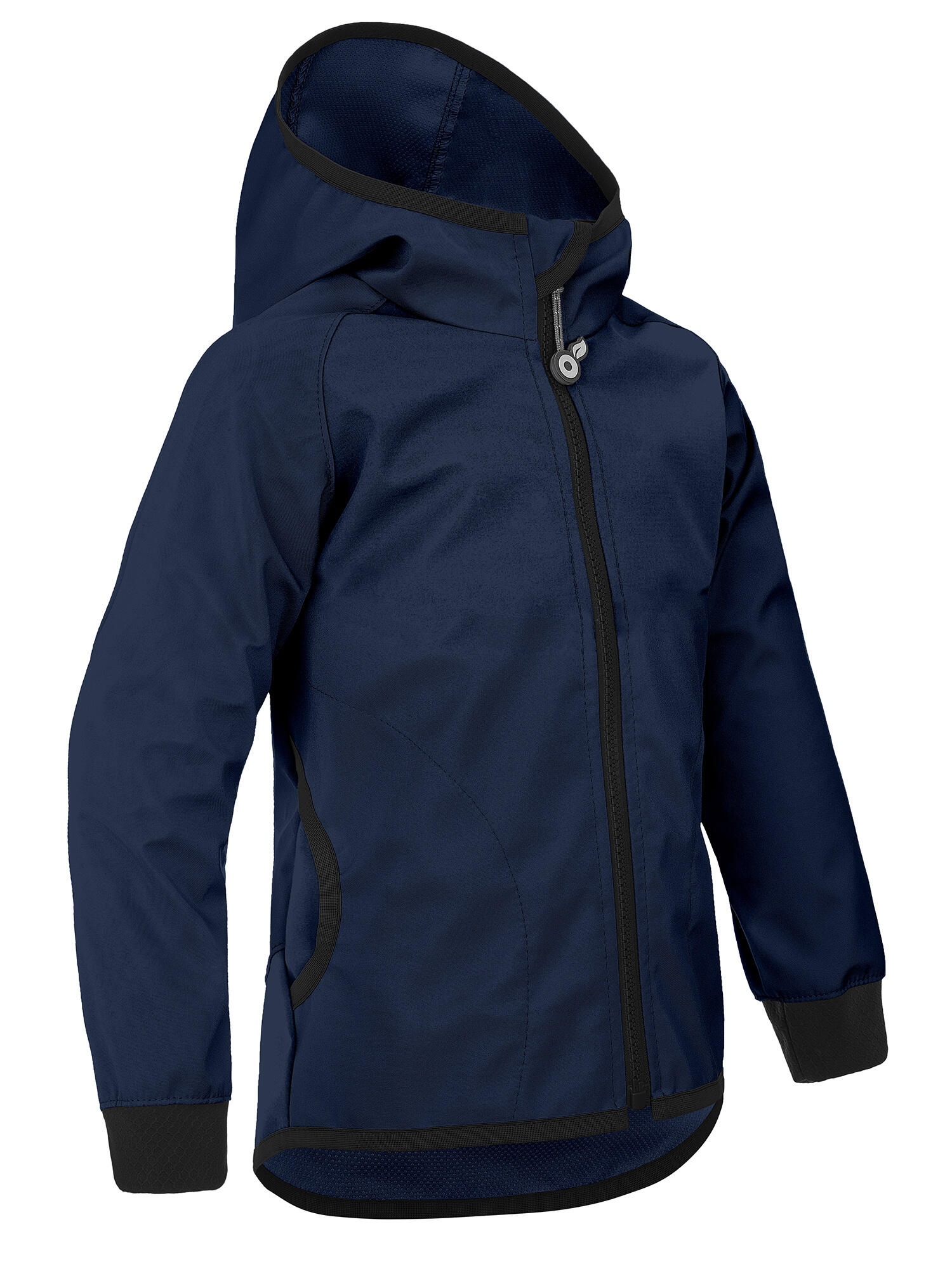 Dziecięca kurtka softshell bez ocieplenia elastyczna Basic, Tm. Niebiesko-czarny