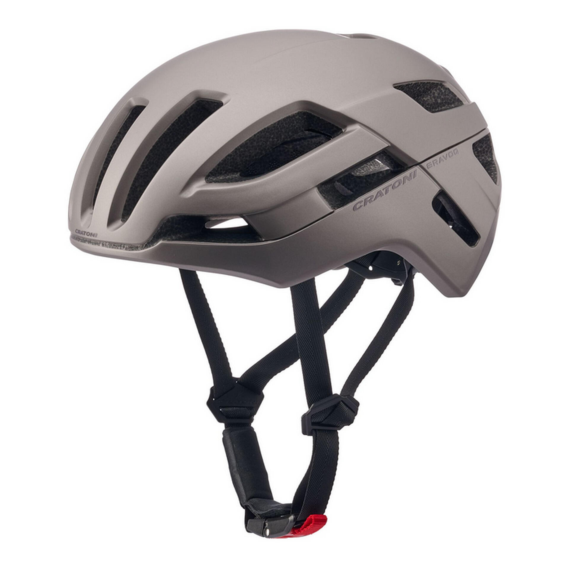 Gravel - kask rowerowy Gravoq, kolor coffee