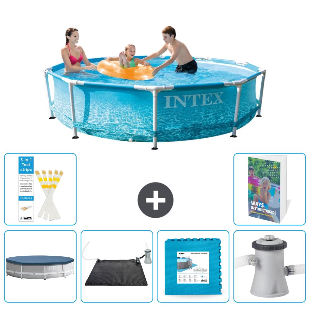 INTEX Basen ze stelażem Okrągły - 305x76 cm - 7-częściowy S99