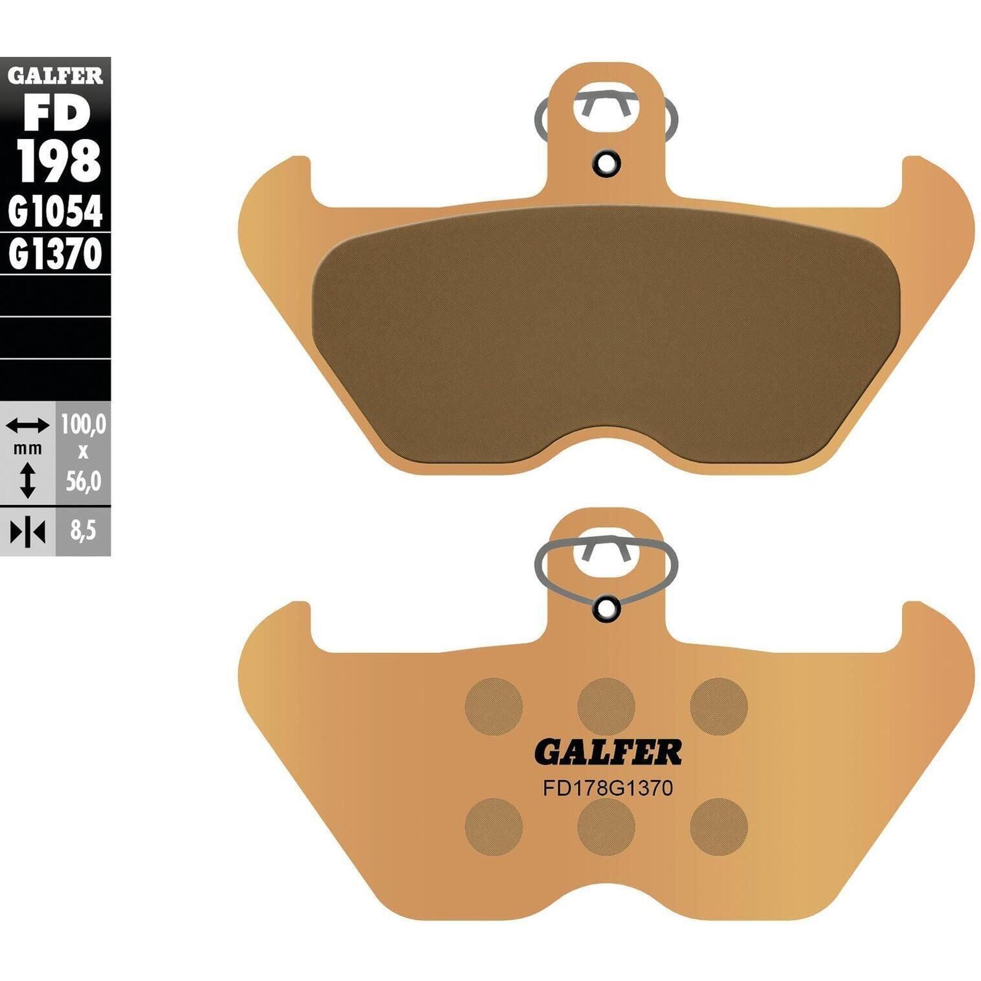 GALFER FD198 klocki hamulcowe z metalu spiekanego (G1370)
