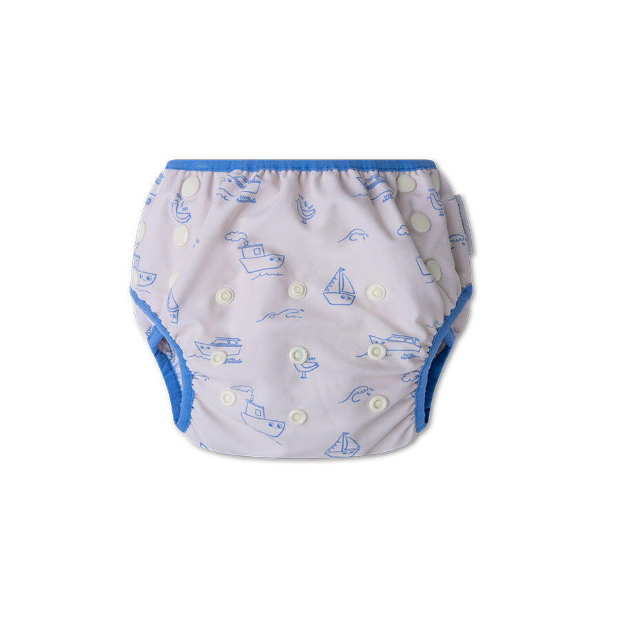 Swim Essentials Swim Diaper - Beige/blue - Seas The Day