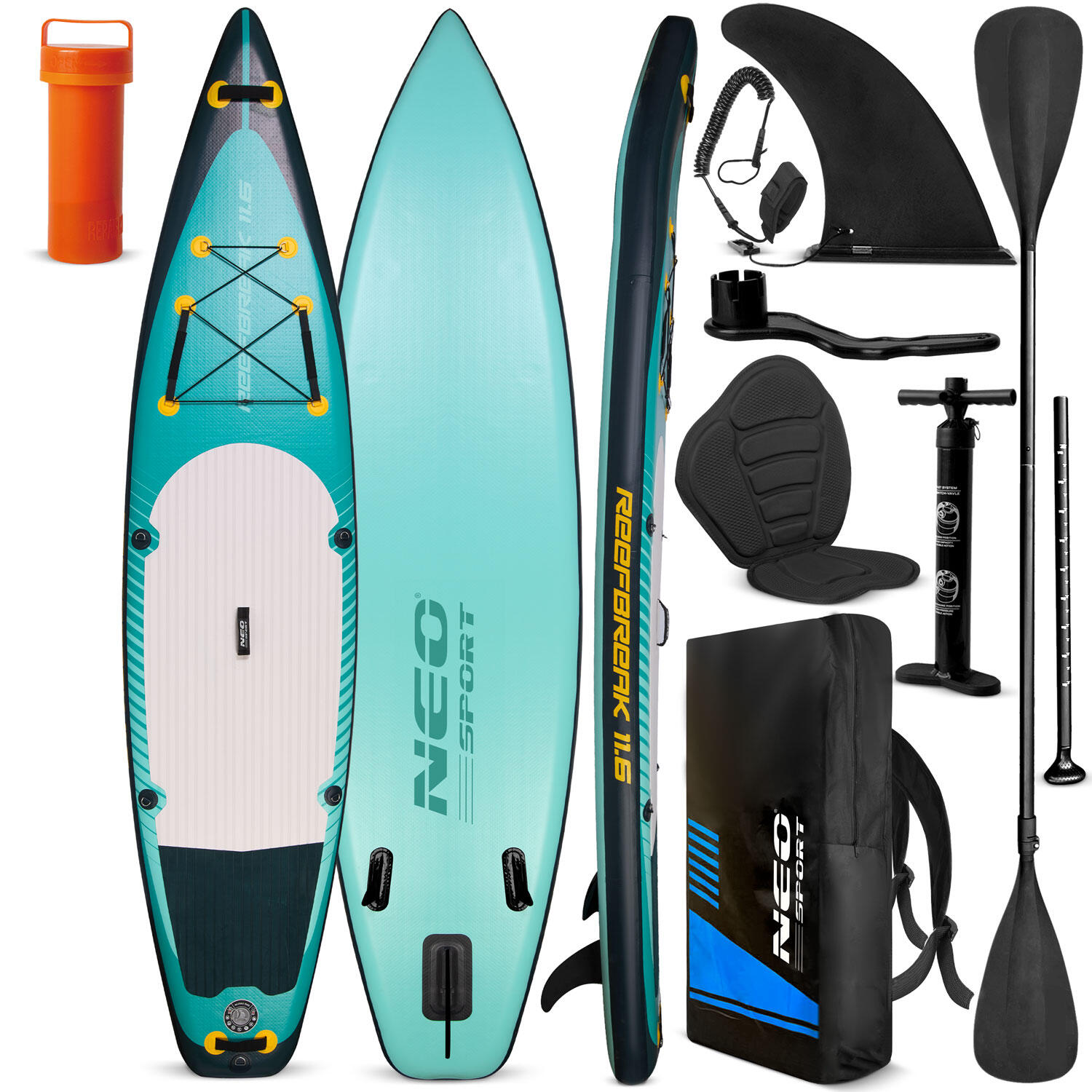 Deska SUP do pływania pompowana Paddle Reefbreak 350cm Neo-Sport