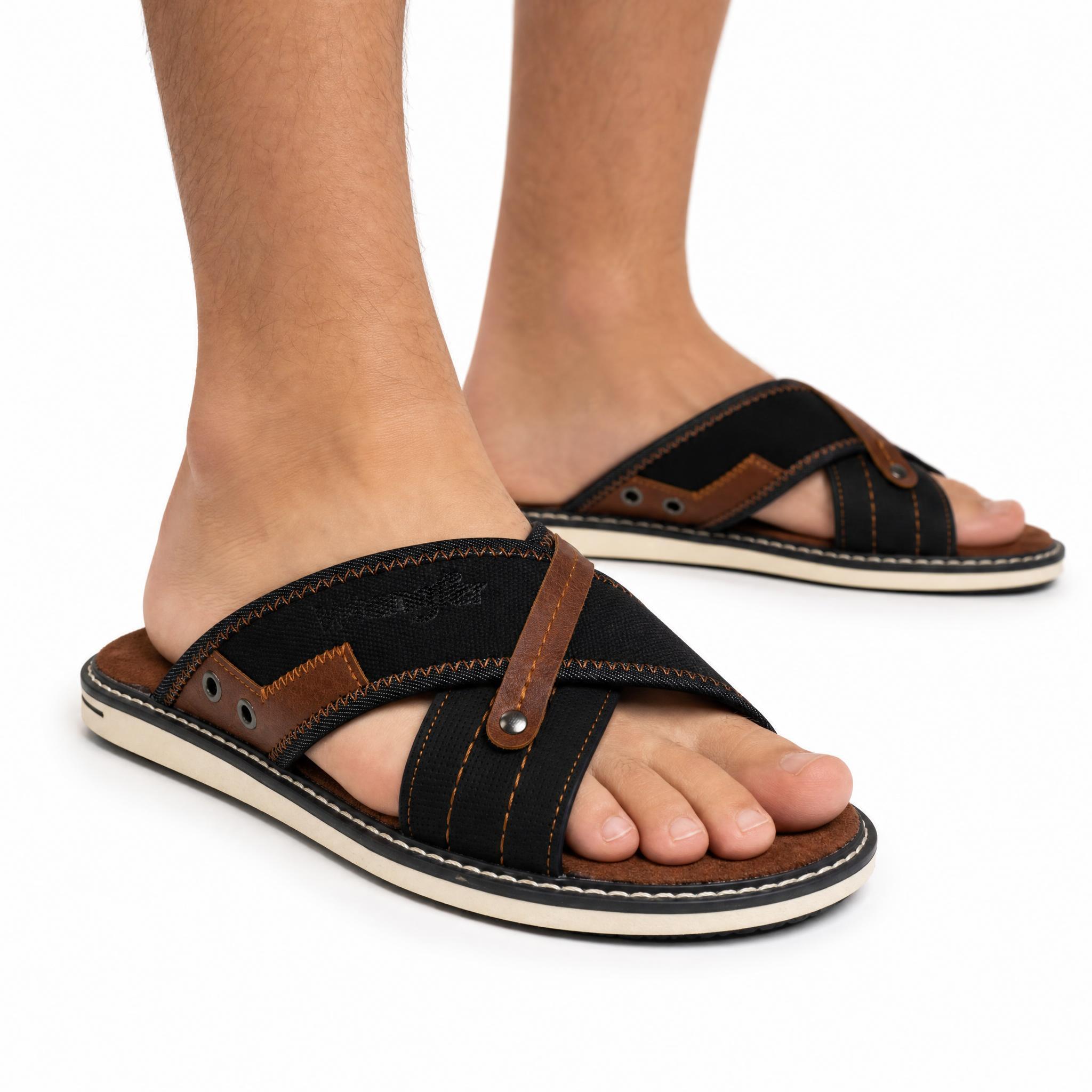 Klapki męskie Wrangler CALVIN SLIDER MEN LOW