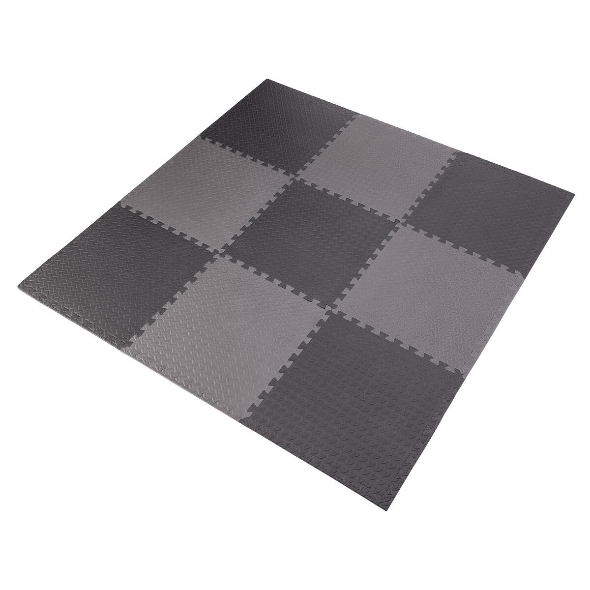 Mata puzzle - Zestaw 9 szt. - 12 mm - Ciemnoszary