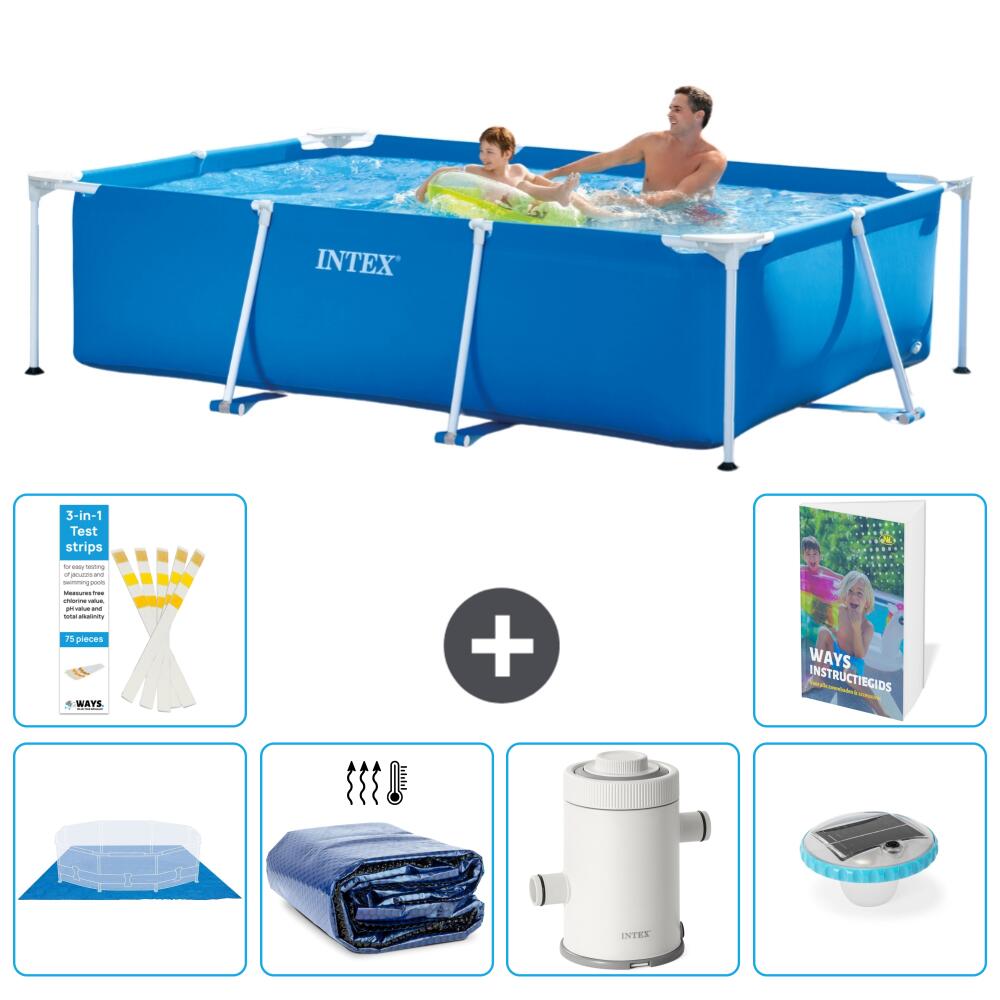 INTEX Basen ze stelażem Prostokątny - 260x160x65 cm - 7-częściowy S98