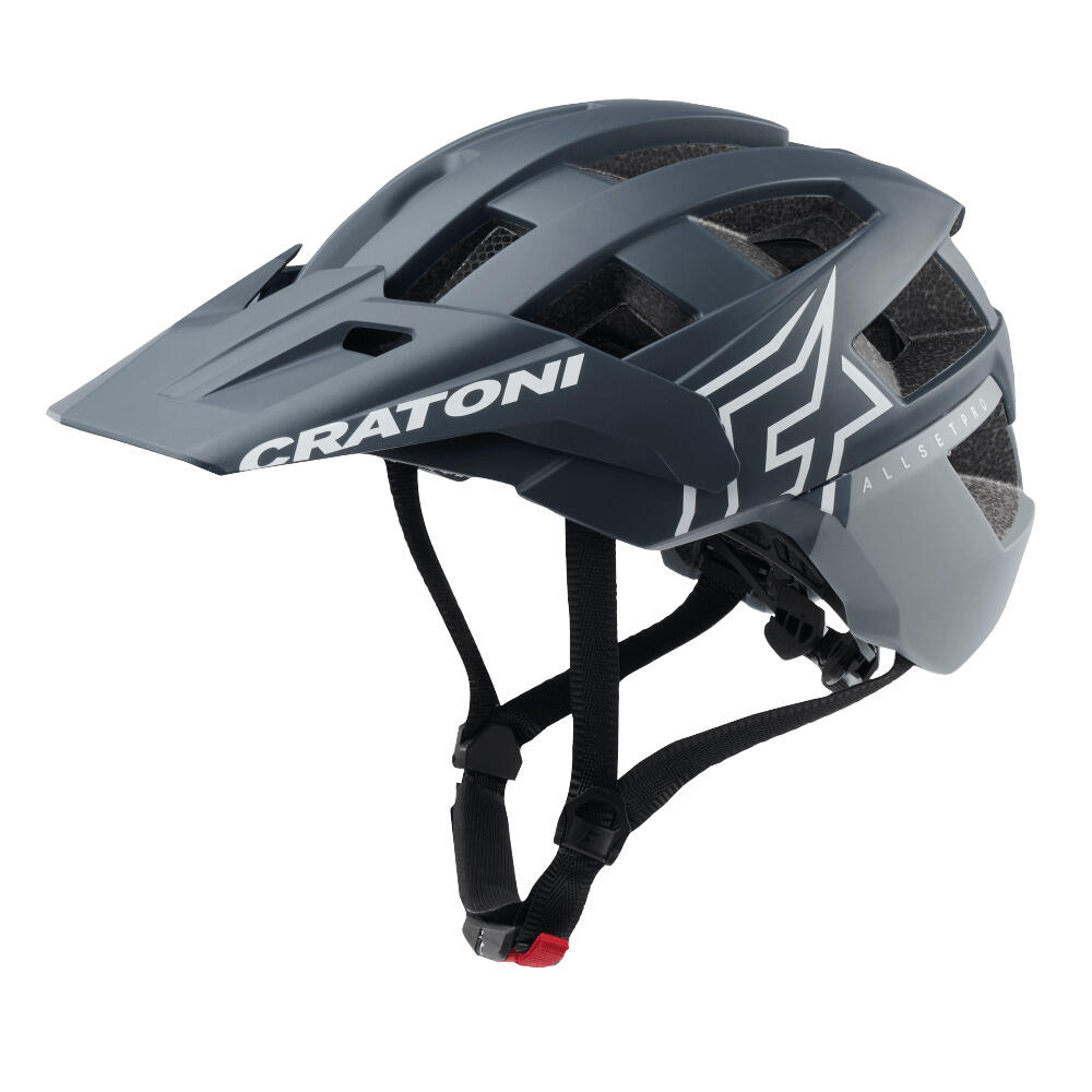 MTB - Kask rowerowy AllSet Pro stalowy/niebieski matowy