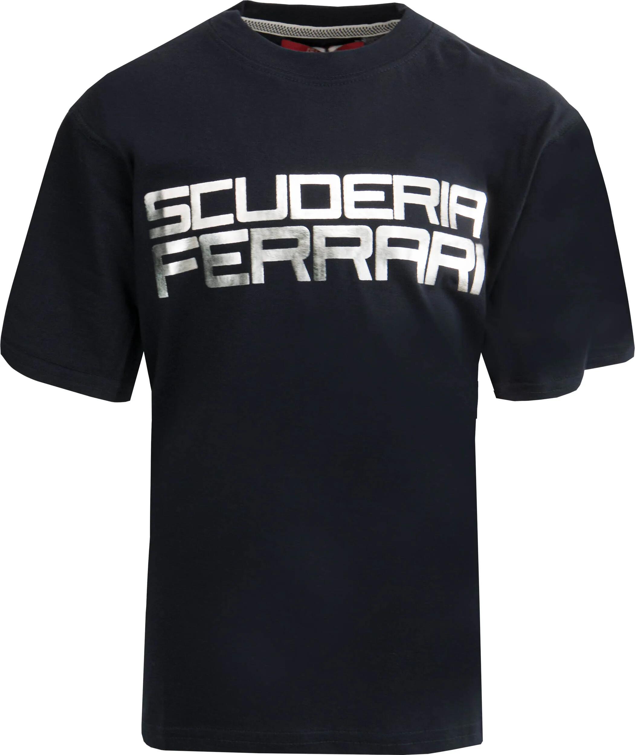 Koszulka dziecięca Ferrrari Jr Sf Srebrna koszulka niebieska