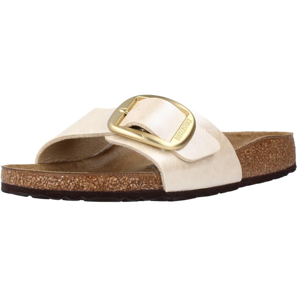 Birkenstock Madrid Big Buckle Beige Damskie