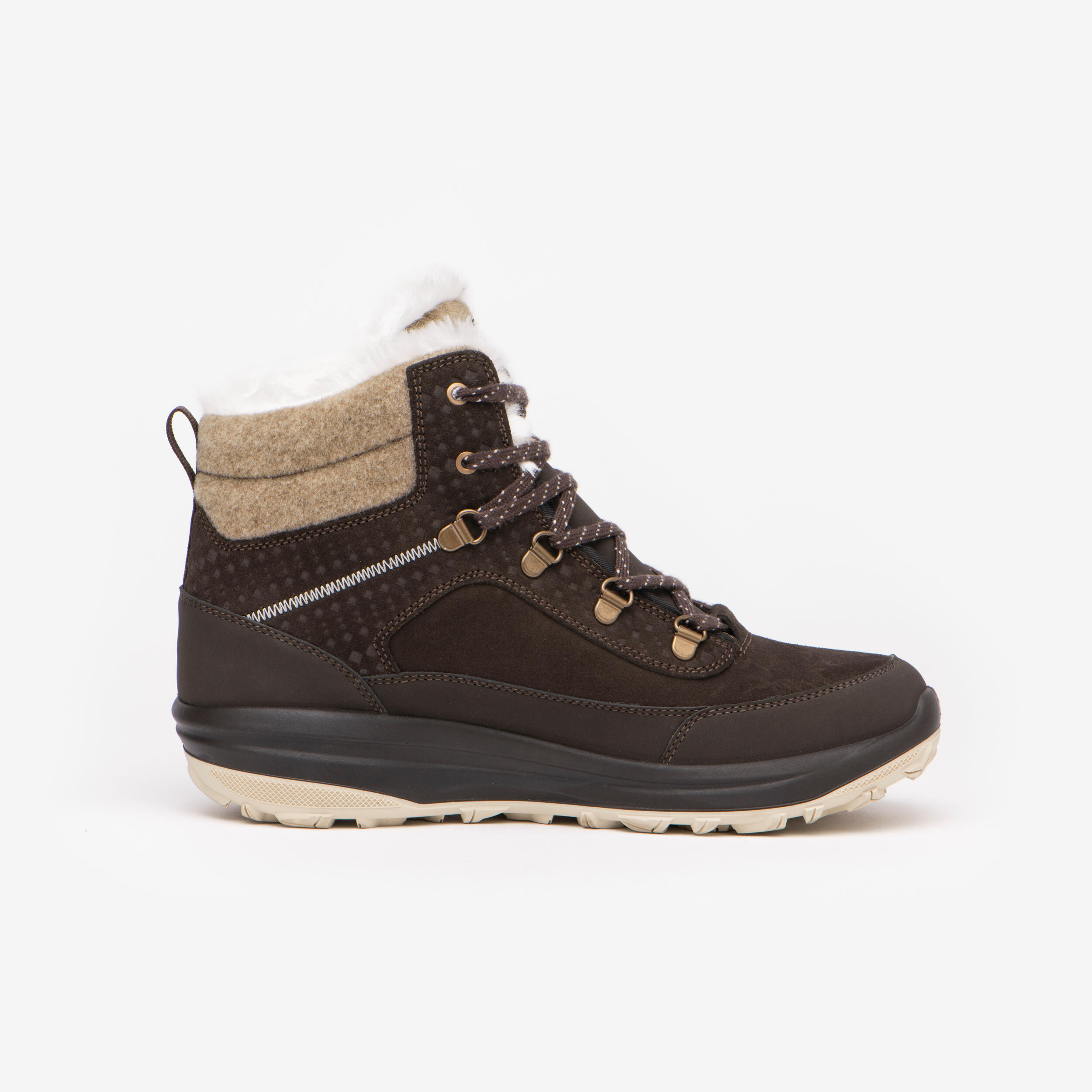 Buty turystyczne damskie Quechua NH900 skóra wodoodporne