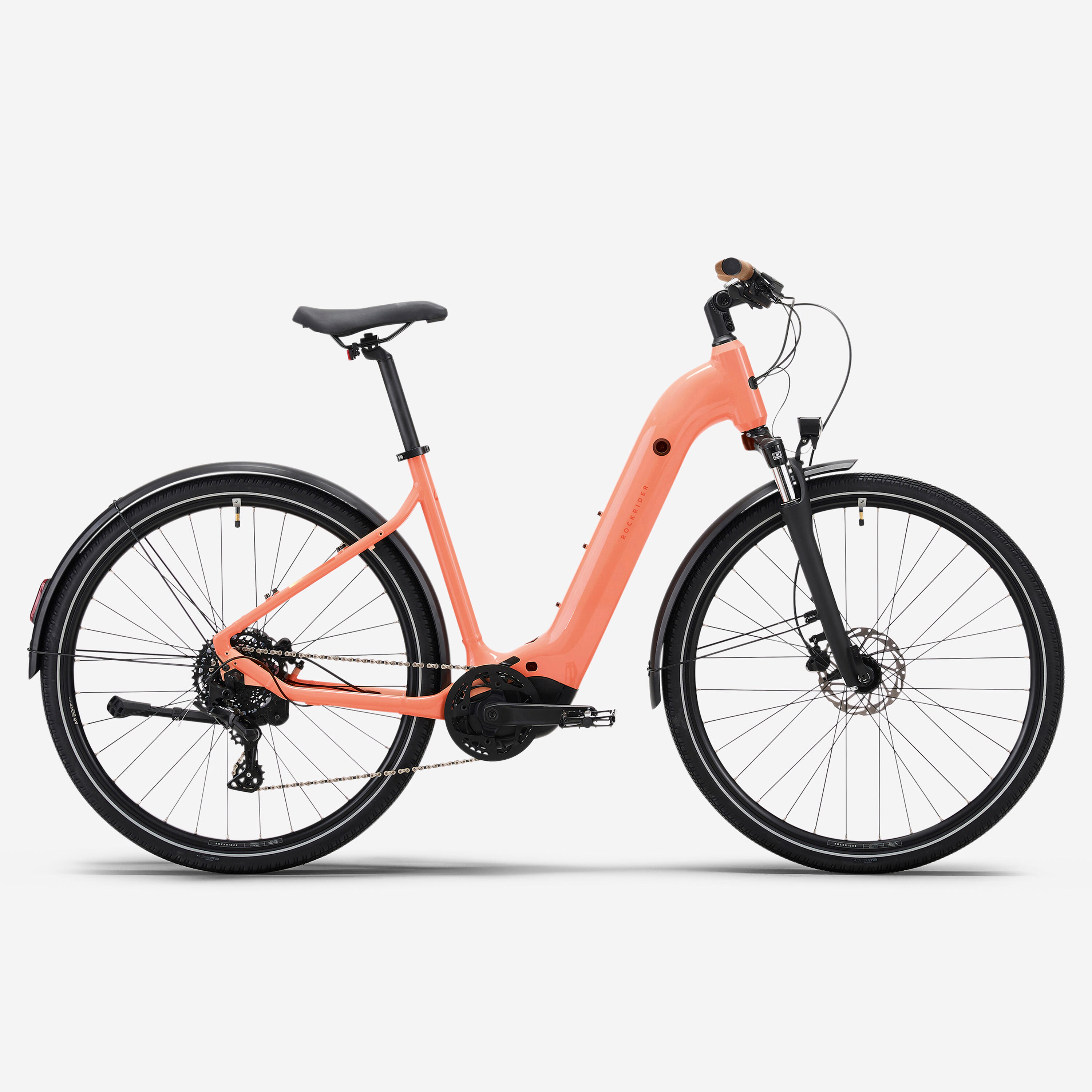 Rower elektryczny trekkingowy Rockrider E-ACTV 500 LF niska rama