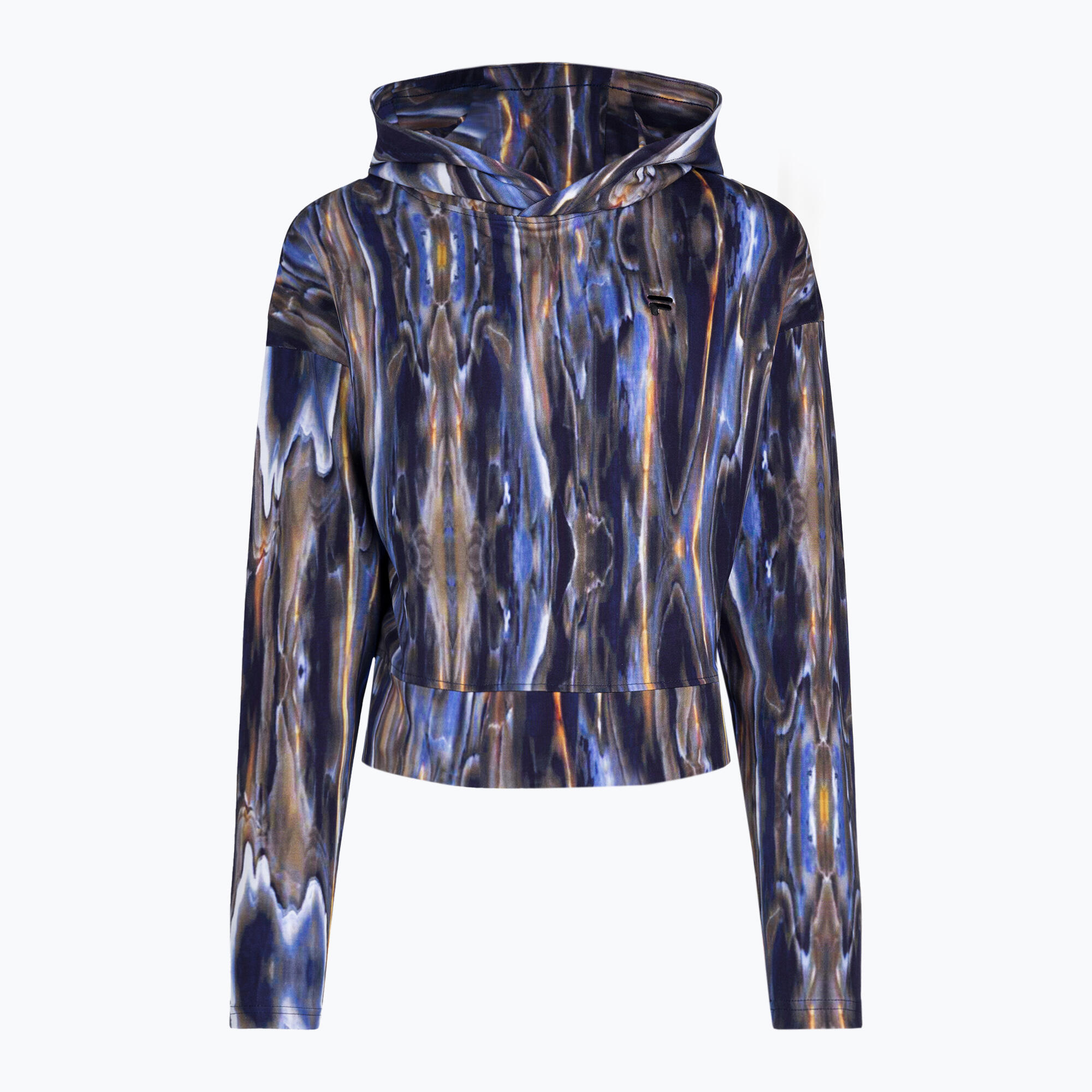 Bluza damska FILA Ceyrat AOP Cropped Hoody