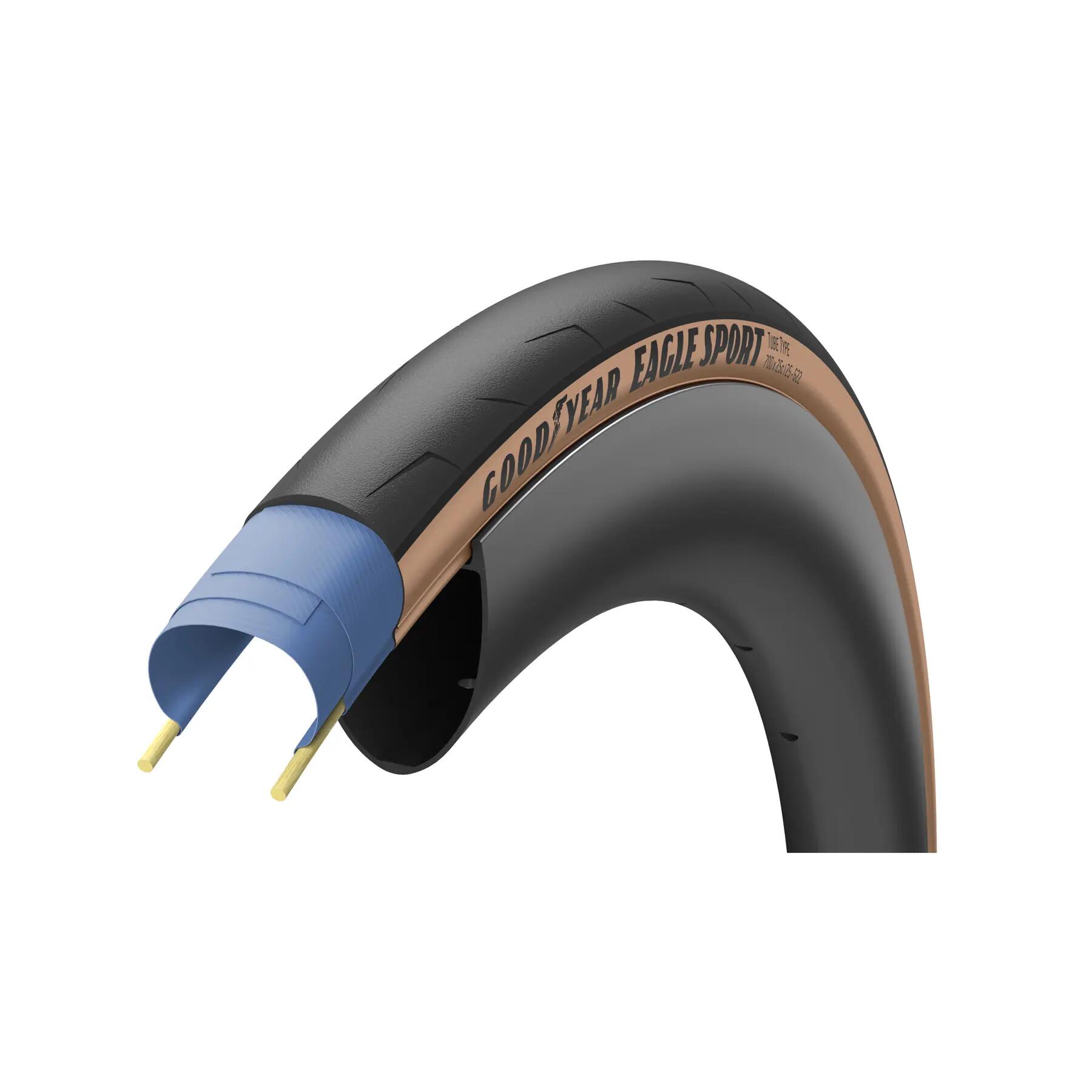 Opona z drutu elastycznego Goodyear Eagle Sport Tube Typ.