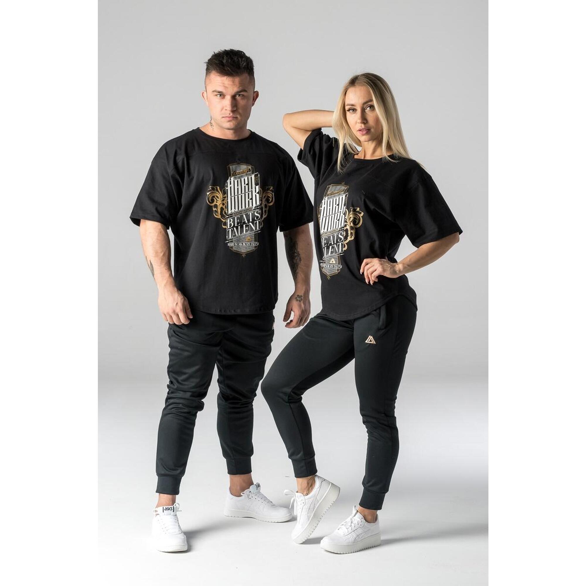 T-shirt na siłownię oversize Deadlift HARD WORK unisex