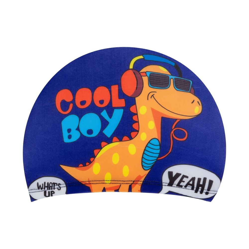 Czepek pływacki materiałowy dla dzieci na basen Aqua-Sport Polyester Printed Cap