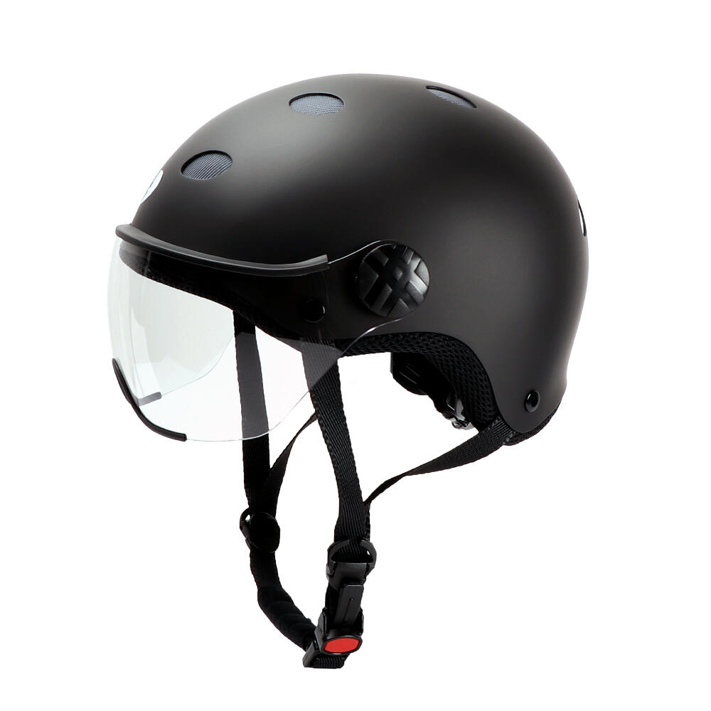 Kask rowerowy Diezz Sport CITY Color z wizjerem czarnym