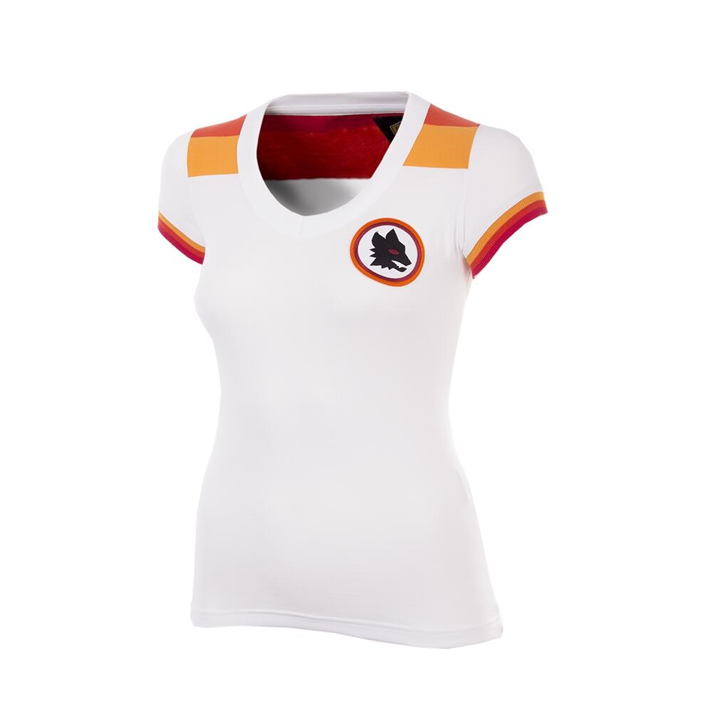 Koszulka piłkarska retro - Damska - Dorosła - Gościnna AS Roma 1978-79 - Biała