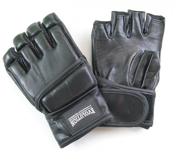 Rękawice skórzane MMA Evolution Black Pro