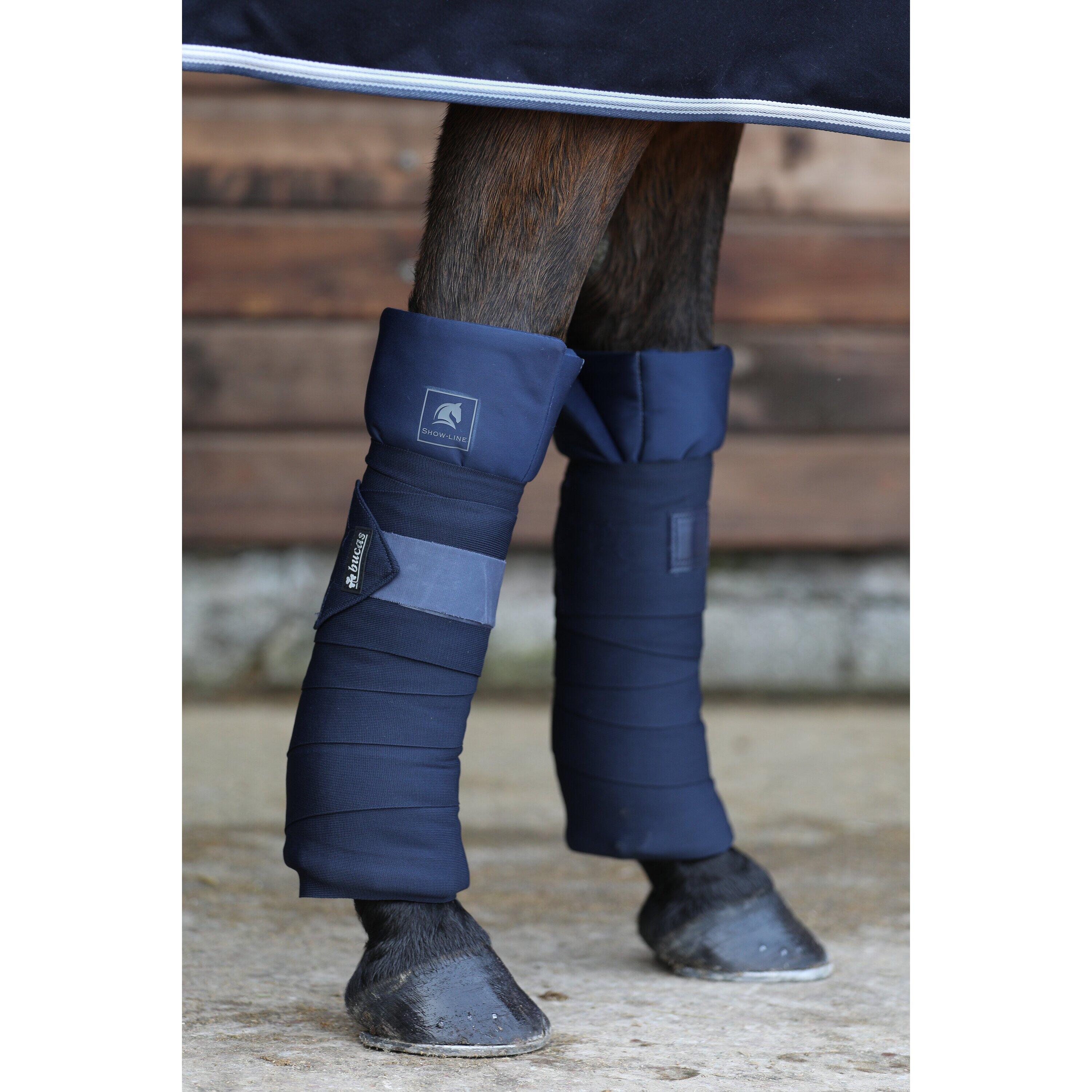 Pasy robocze dla koni Bucas Show-Line Wrap (x4)