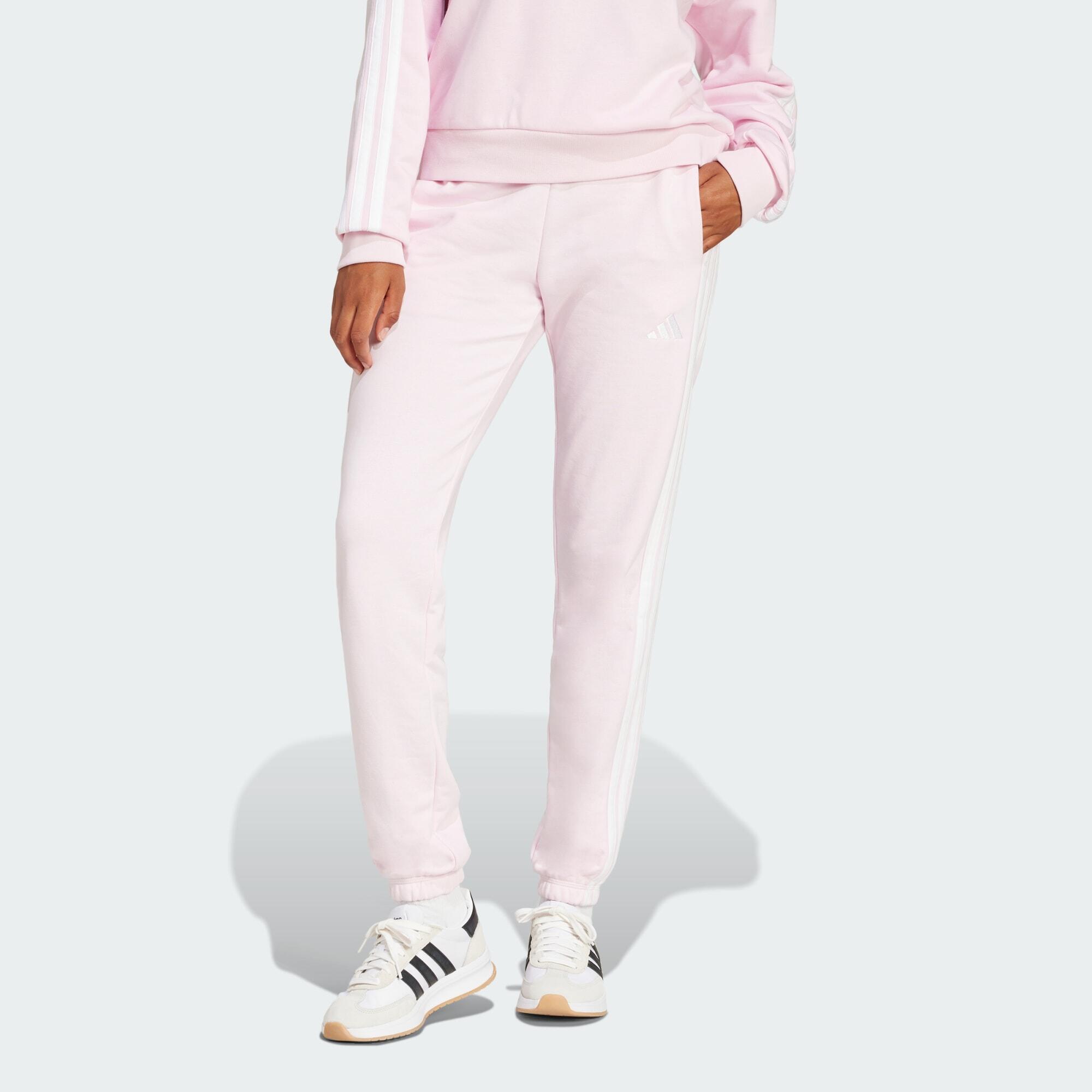Spodnie Essentials 3-Stripes French Terry Cuffed