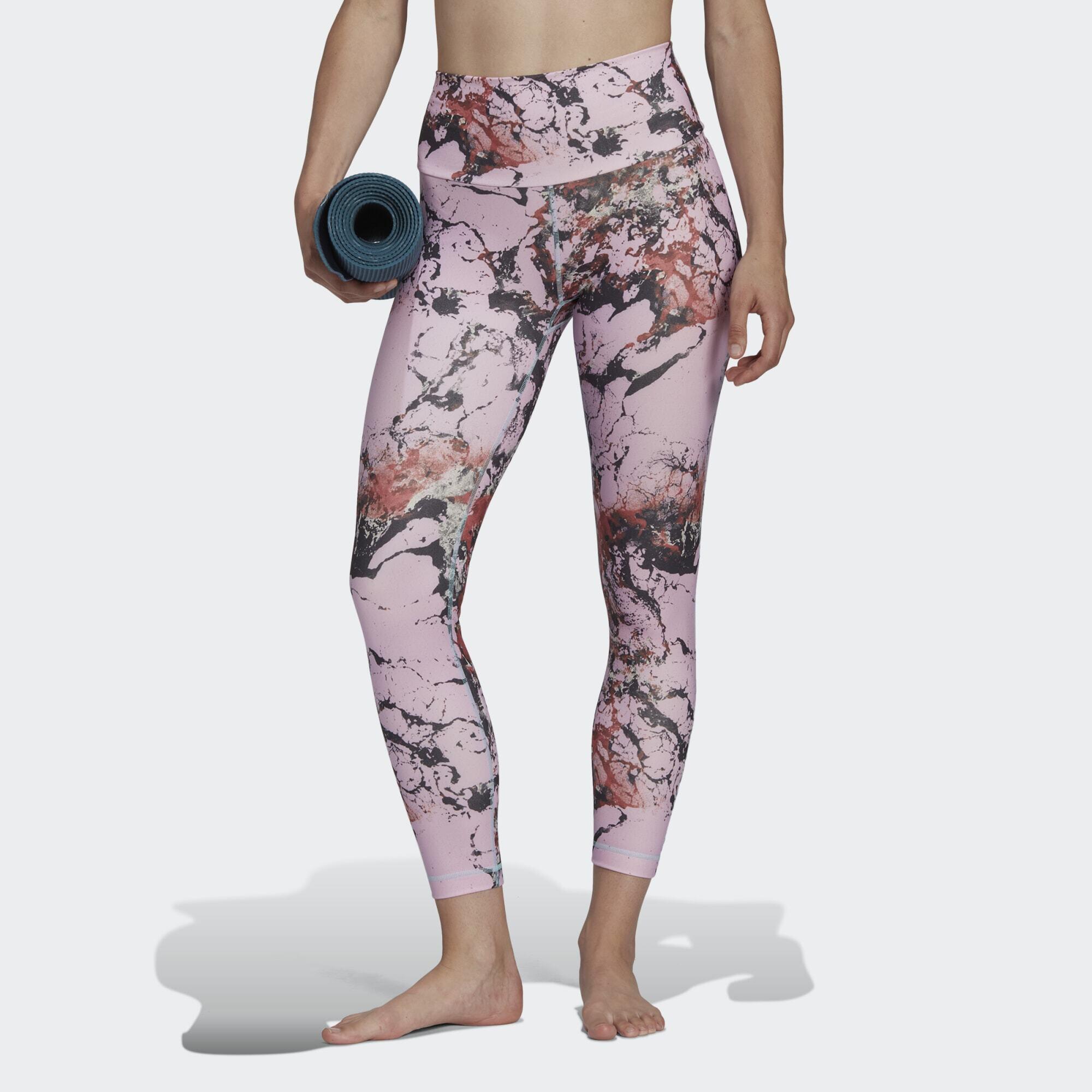 Damskie legginsy z nadrukiem do jogi adidas Essentials