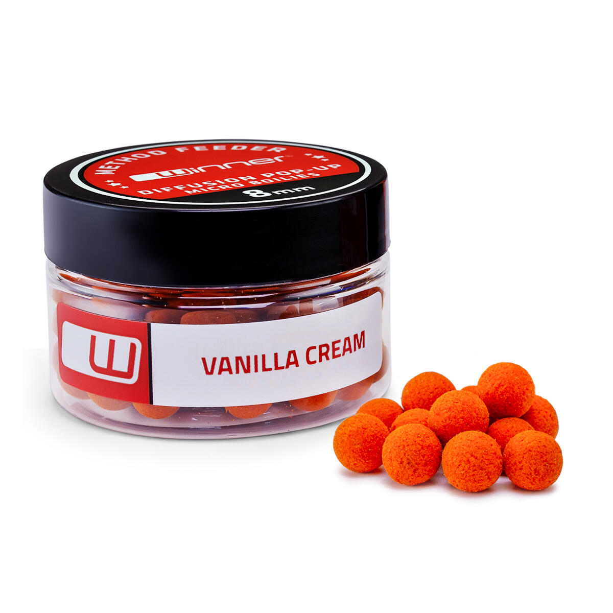 Przynęty do metody Diffusion Micro Boilies 8mm/20g Waniliowy Krem
