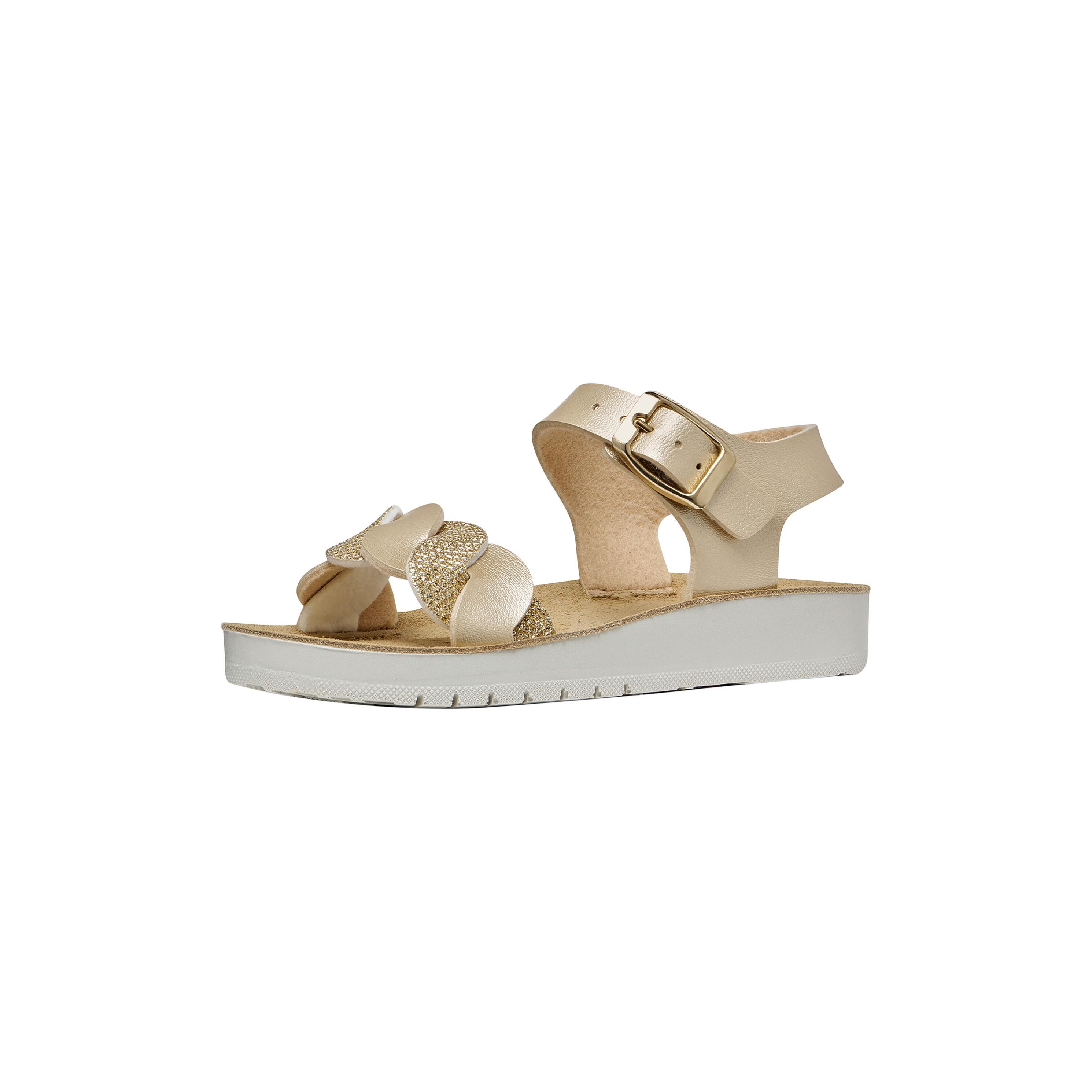Sandały GEOX J SANDAL COSTAREI Złoty
