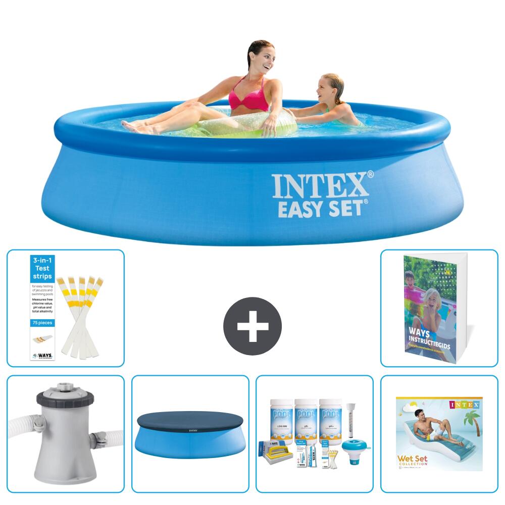 INTEX Basen Easy Set Okrągły - 244x61 cm - 7-częściowy S335