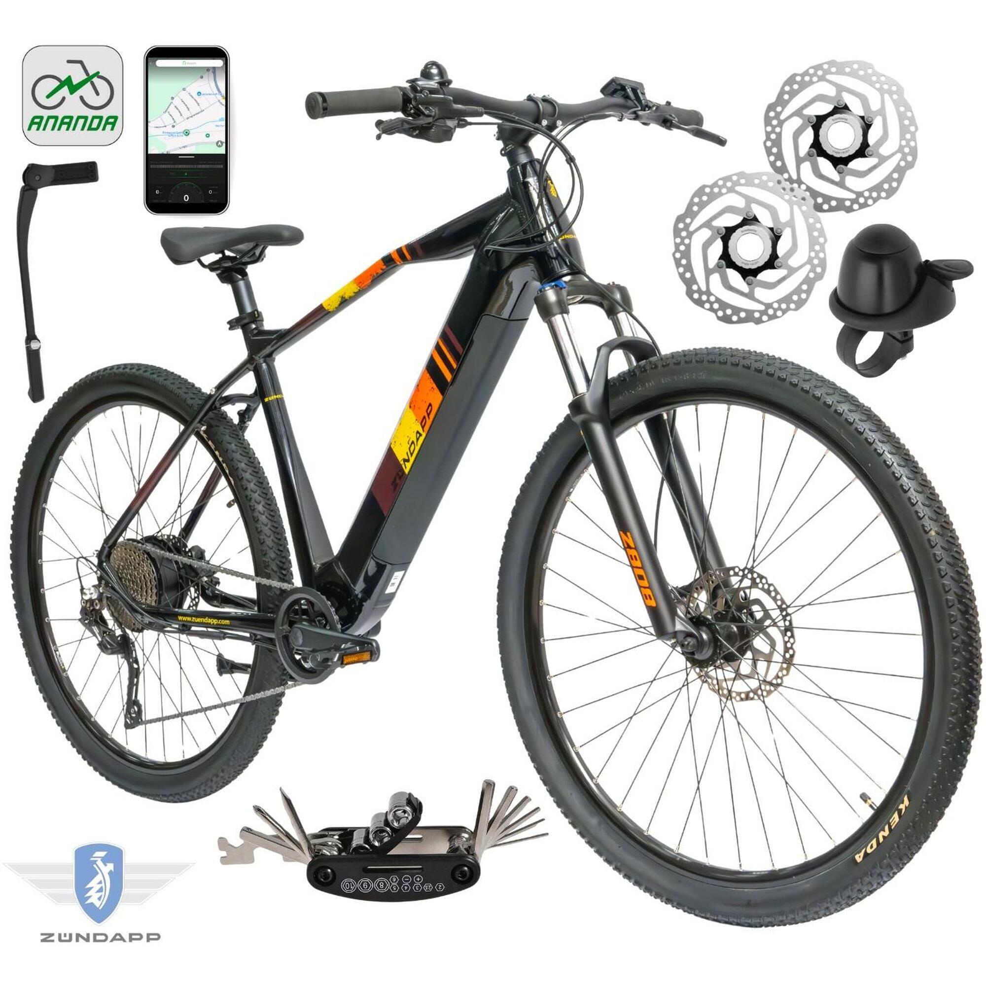 Rower Elektryczny Męski Damski Górski 29 SHIMANO 250 W MTB 2025 Aplikacja