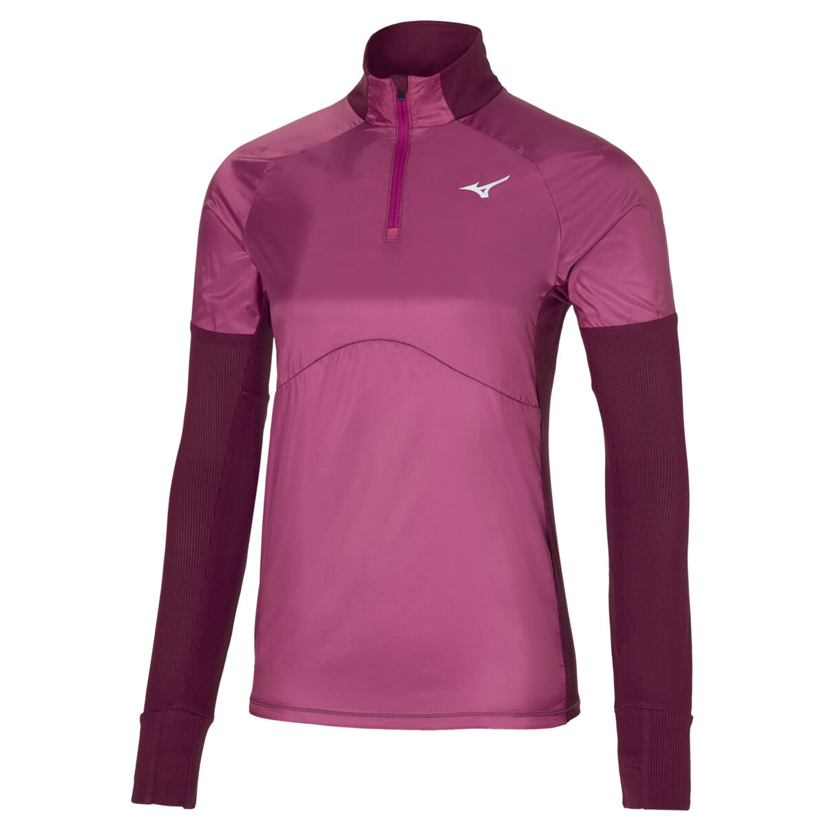 Longsleeve do biegania damski Mizuno Hybrid Tee Half Zip