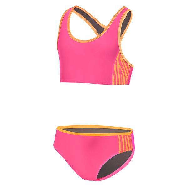 Beco Zebra Vibes bikini dla dziewczynek - różowy i pomarańczowy
