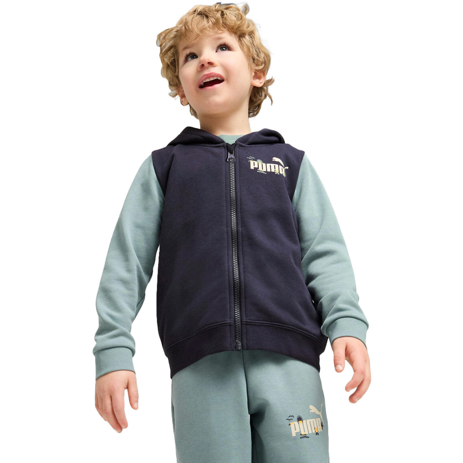 Bluza z kapturem dla dzieci Puma Sandy Adventures Hoodie Full zip Tr Ps