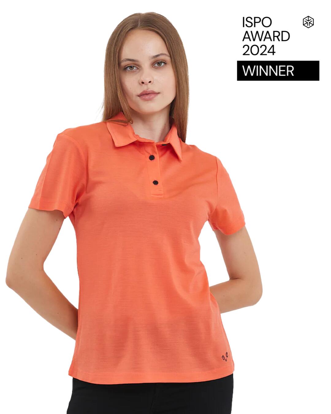 Koszulka Polo Damska 100% Merino Woolona
