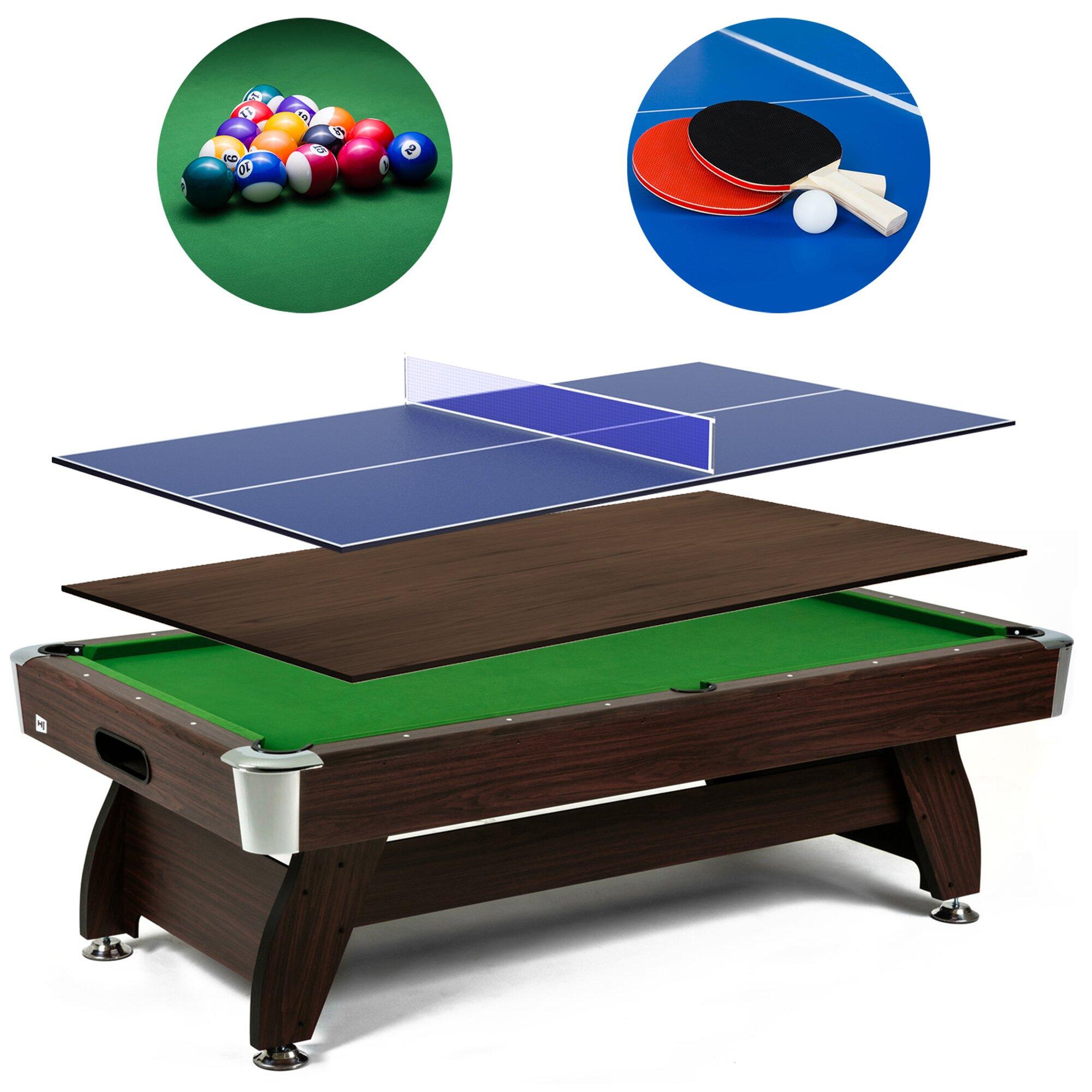 Stół bilardowy spływowy Vip Extra 7FT z nakładką ping-pong blat