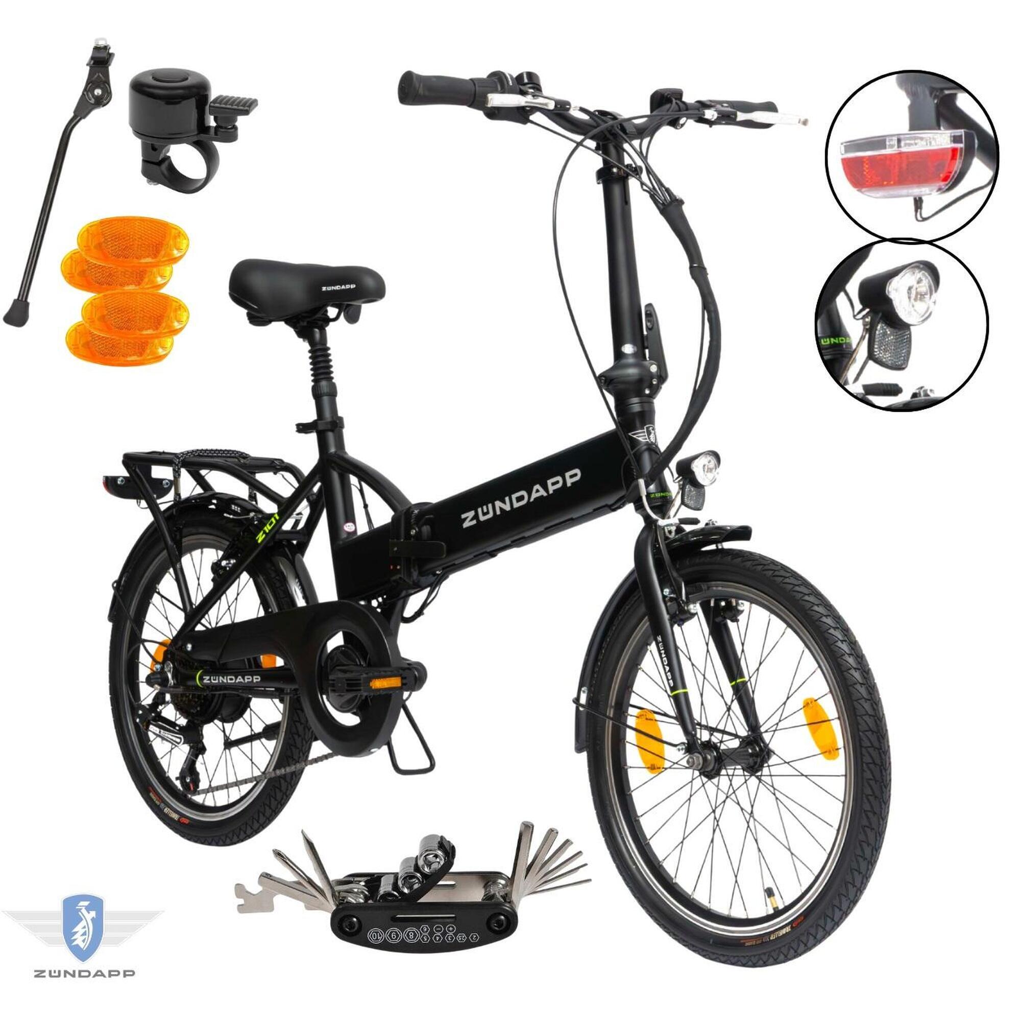 Rower Elektryczny Damski Męski Składany 20 Miejski Składak 2025 LED 250 W