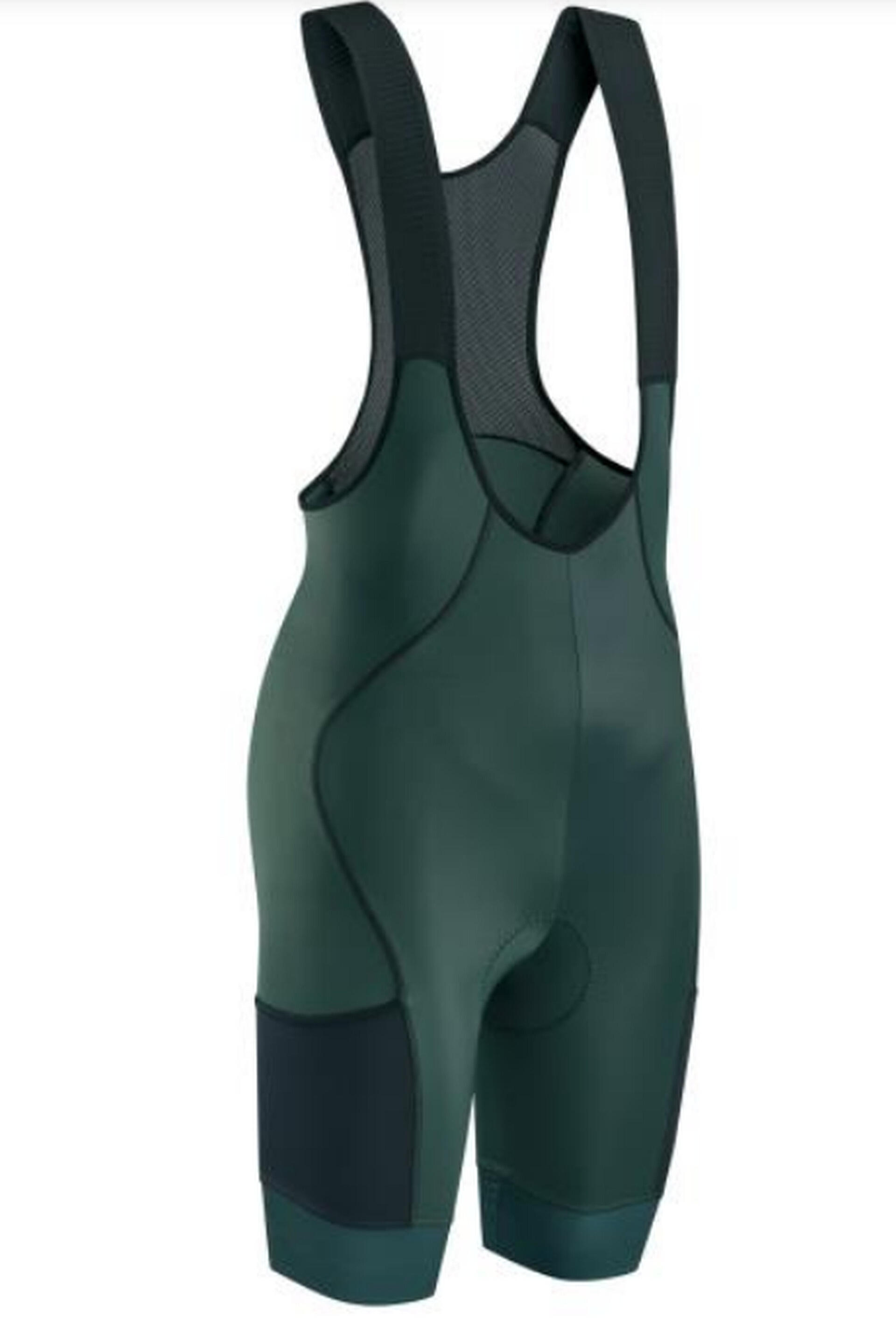 Spodenki rowerowe DISCOVER BIBSHORT, zielone