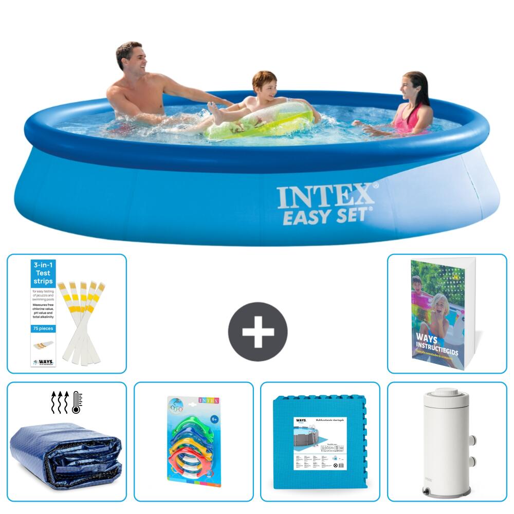INTEX Basen Easy Set Okrągły - 366x76 cm - 7-częściowy S55