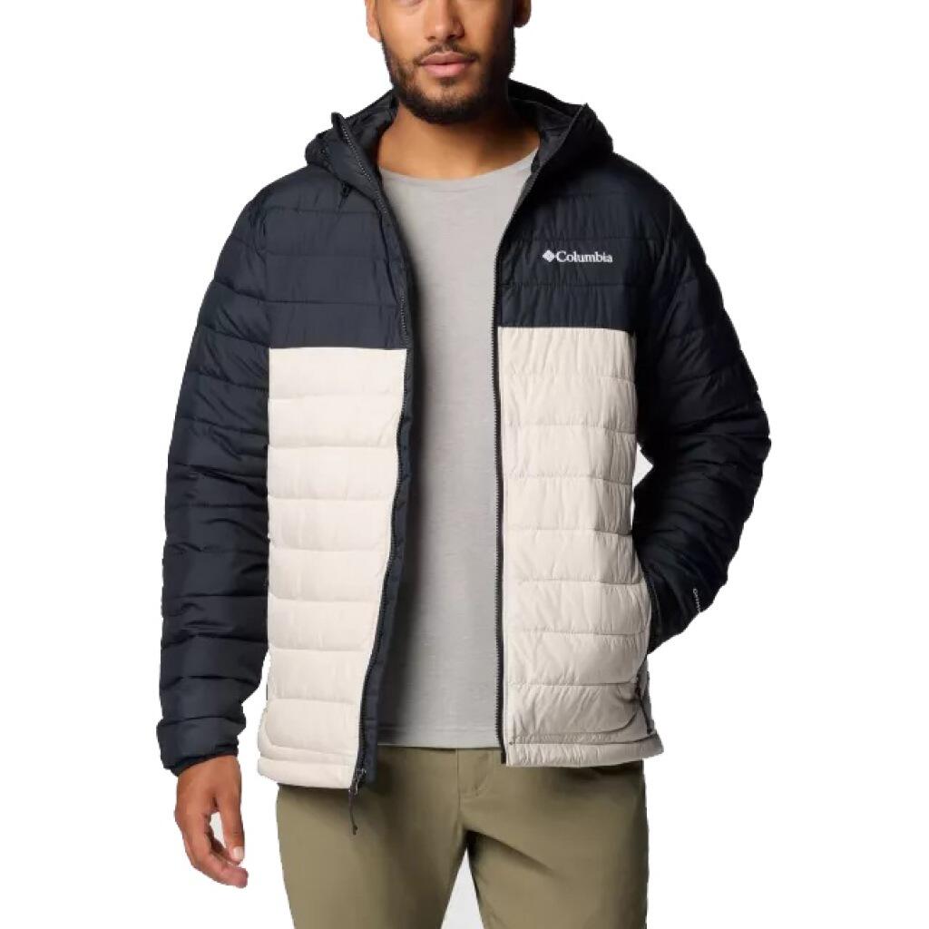 Kurtka COLUMBIA POWDER LITE II HOODED JAC Beżowy
