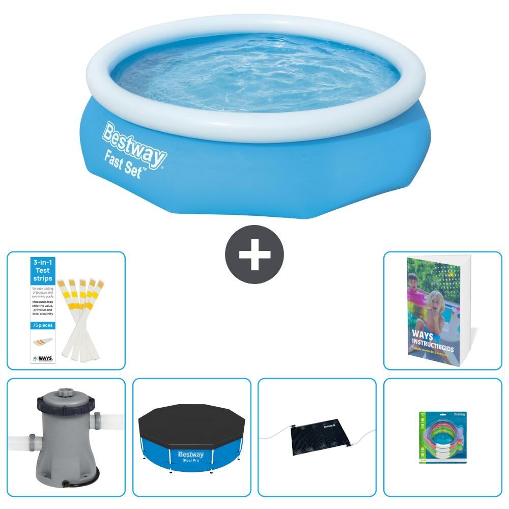 BESTWAY Basen Fast Set Okrągły - 305x76 cm - 7-częściowy S211