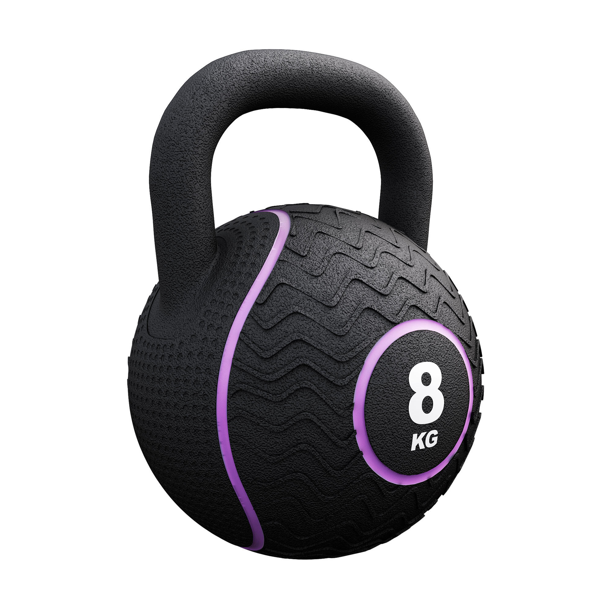 Kettlebell 8 kg gumowany żeliwo Gorilla Sports
