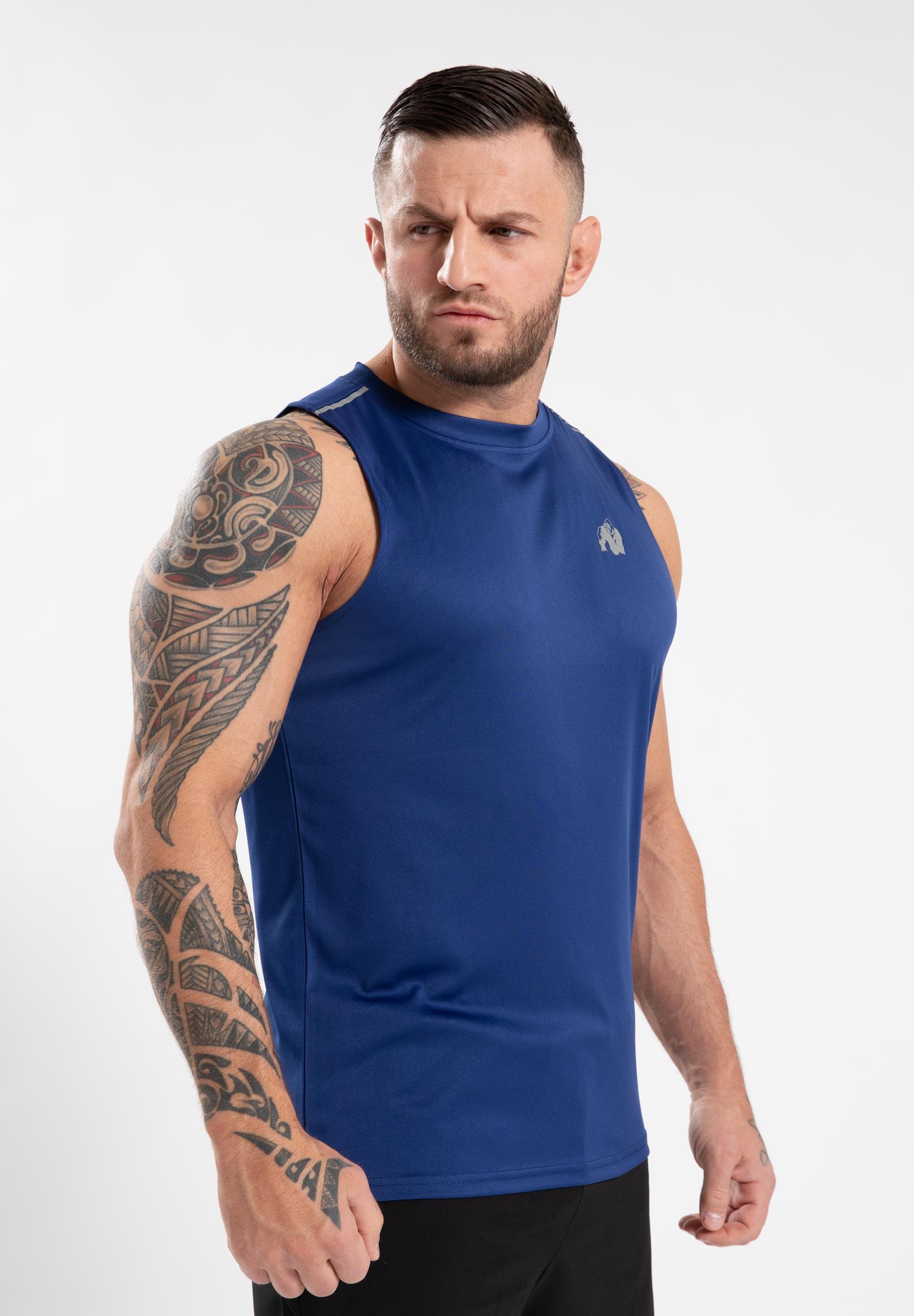 Easton Top bez rękawów - Niebieski