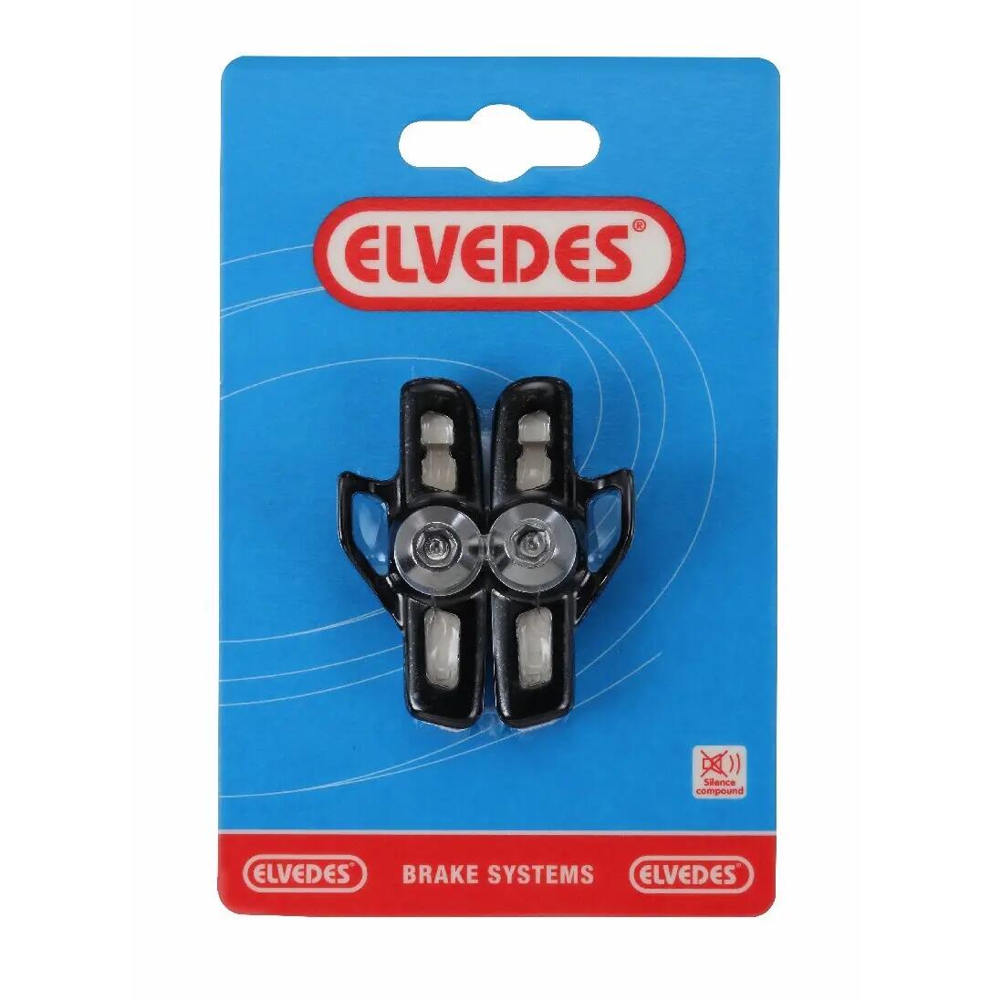 Para klocków hamulcowych plus aluminiowe uchwyty do klocków hamulcowych Elvedes