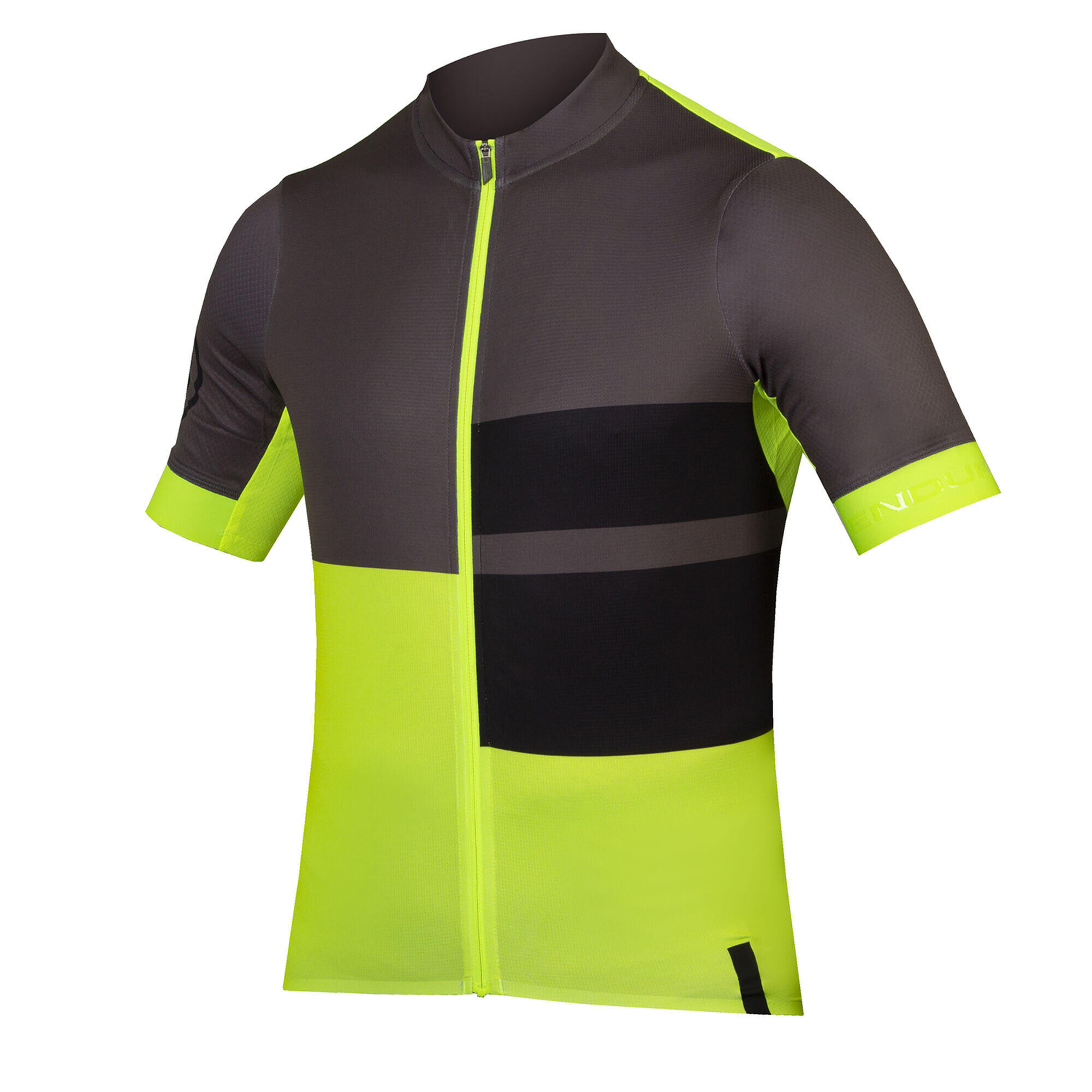 Koszulka rowerowa męska Endura FS260 Print hi-viz