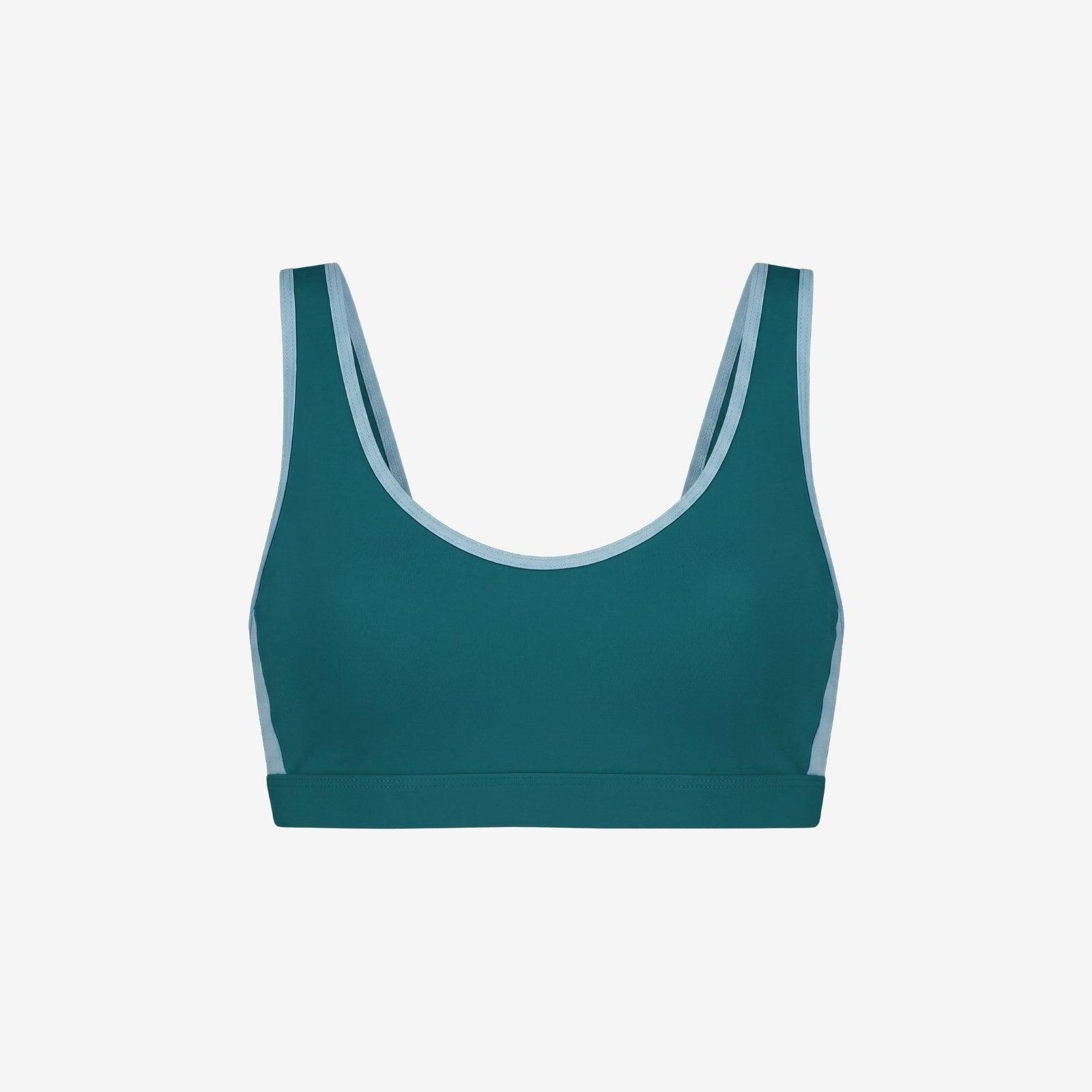 Damski premium sportowy bikini top do pływania & surfingu - Czerwony