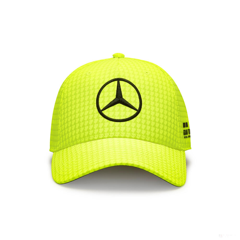 Czapka unisex Mercedes Map F1 Lh Col Driver Bb Neonowa żółć