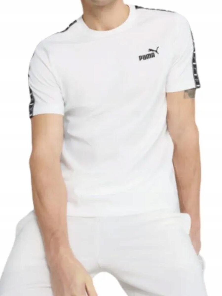 KOSZULKA męska PUMA 684674-02 t shirt męski sportowa biała bawełniany XXL