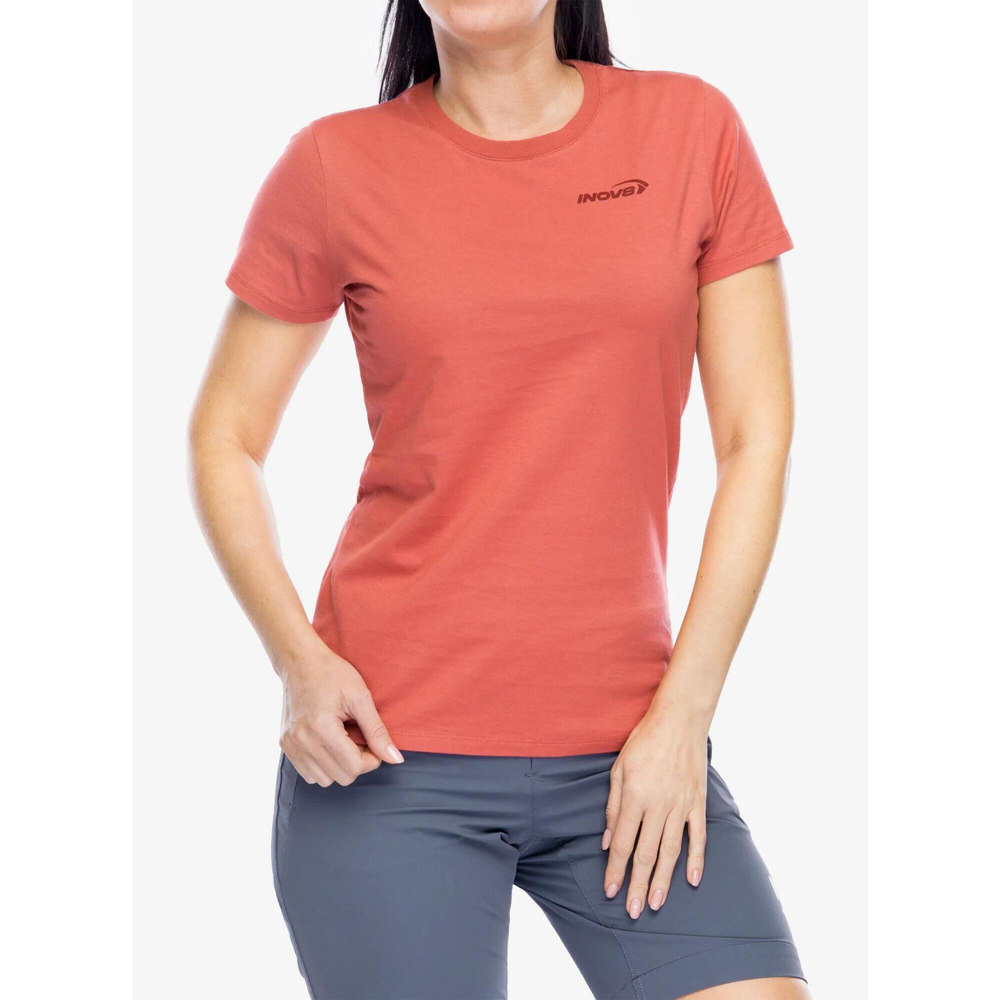 Koszulka bawełniana damska Inov-8 Graphic T-Shirt Footprints