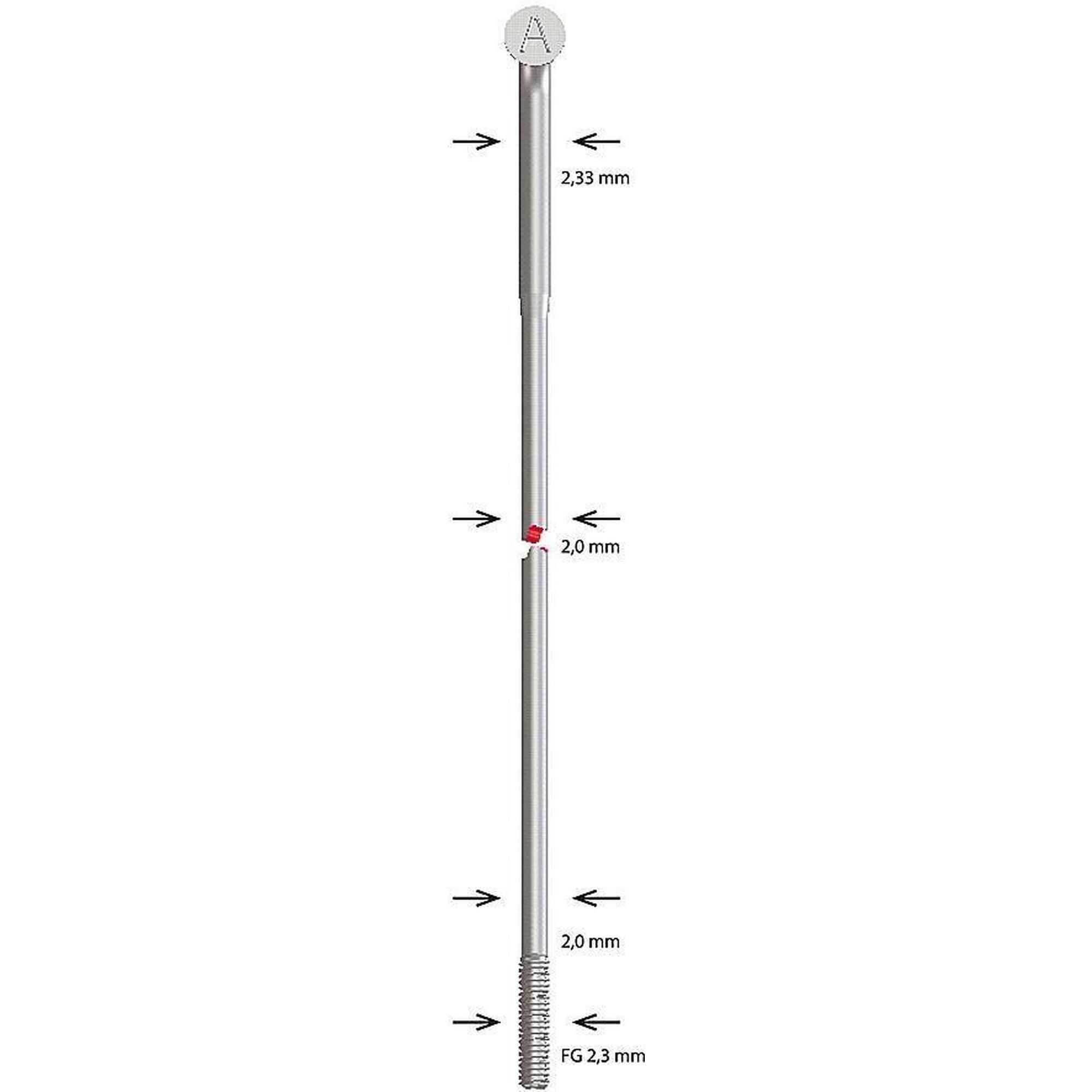 Alpina stalowe szprychy butted 2 34 x 260 mm 100 szt